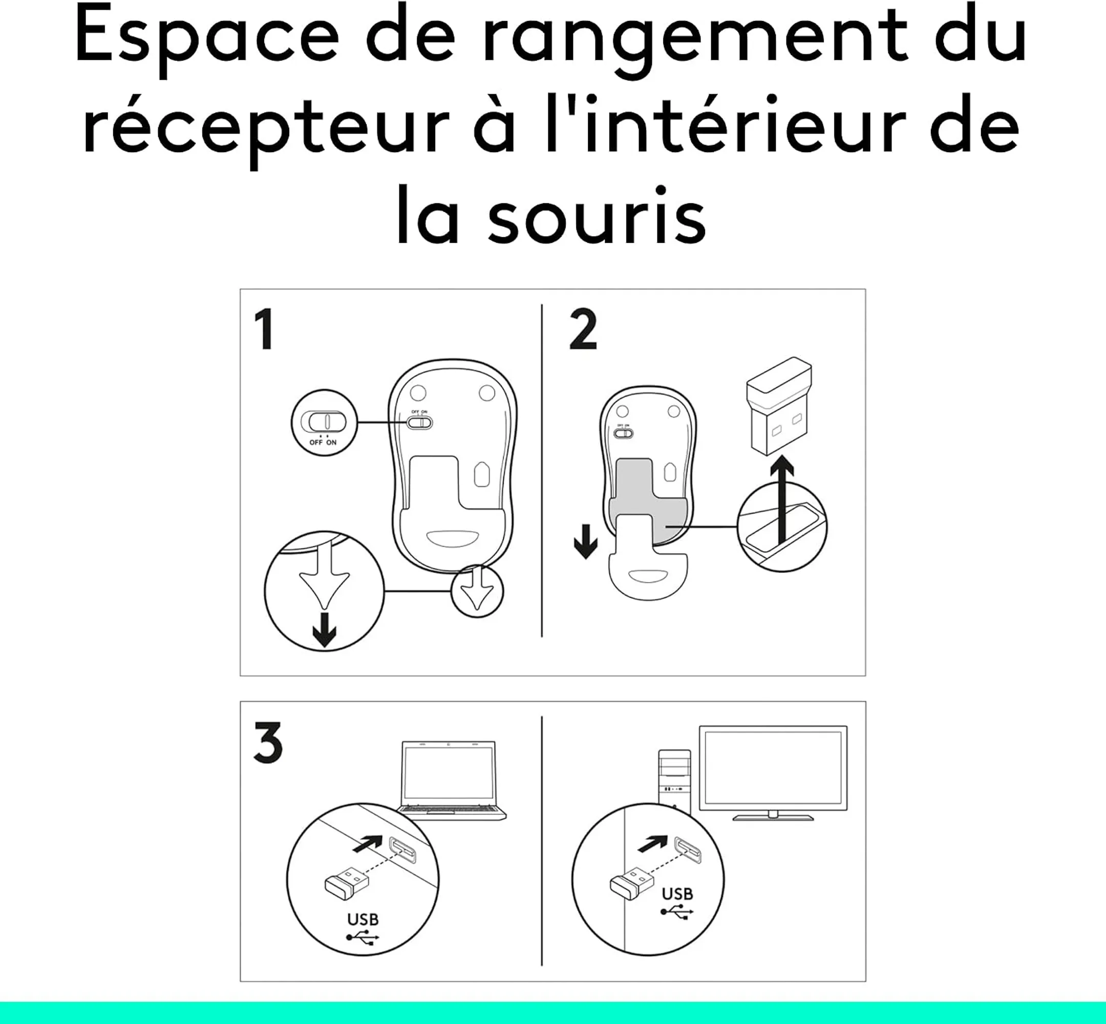 Souris sans fil M185 Swift Grey