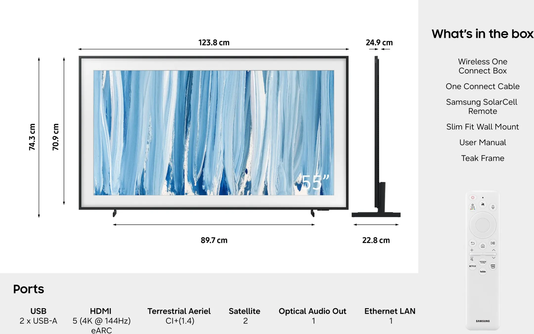 TV Neo QLED 4K The Frame Pro QE55LS03HWUX 55 pouces