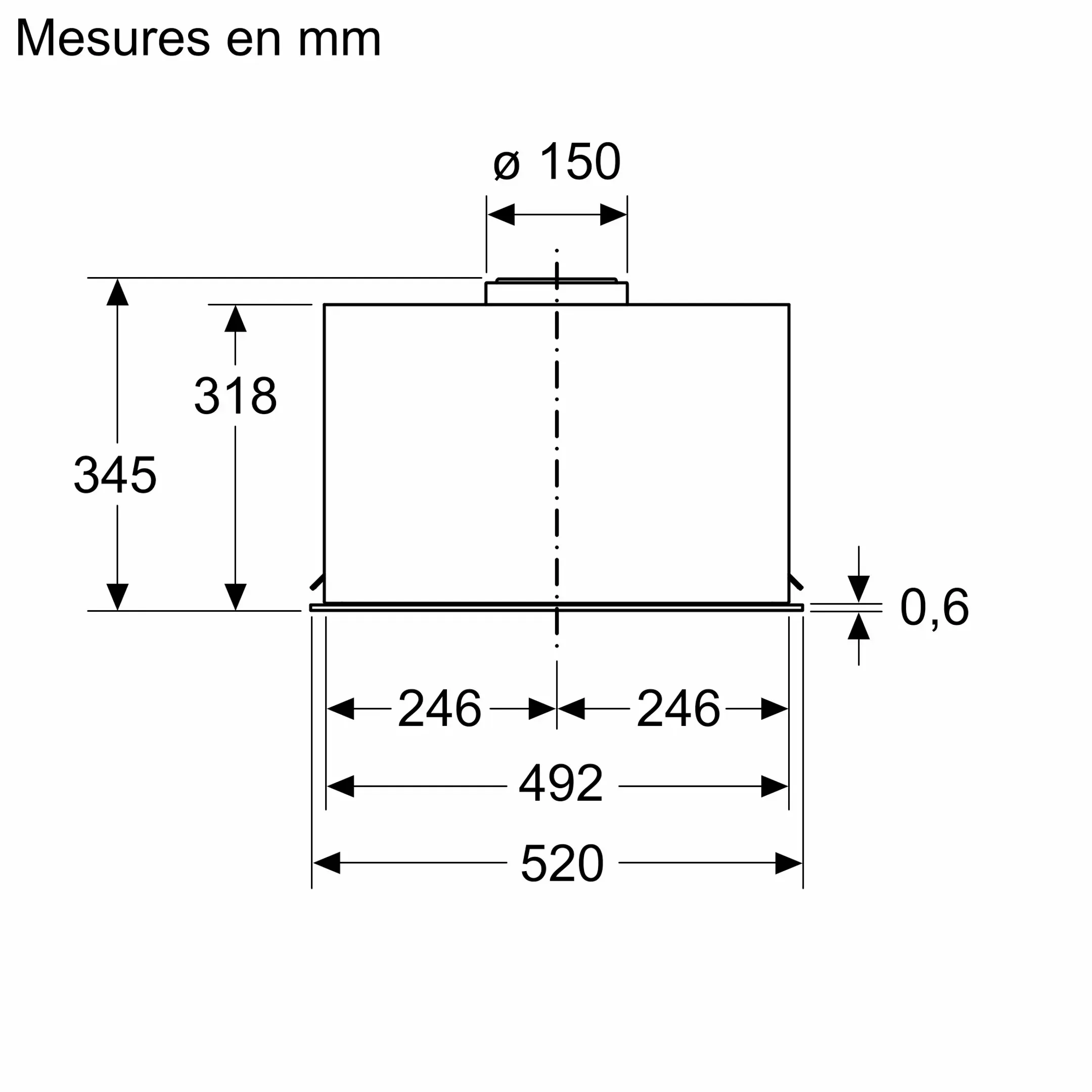 Hotte groupe filtrant Serie 6 DLN56AC50