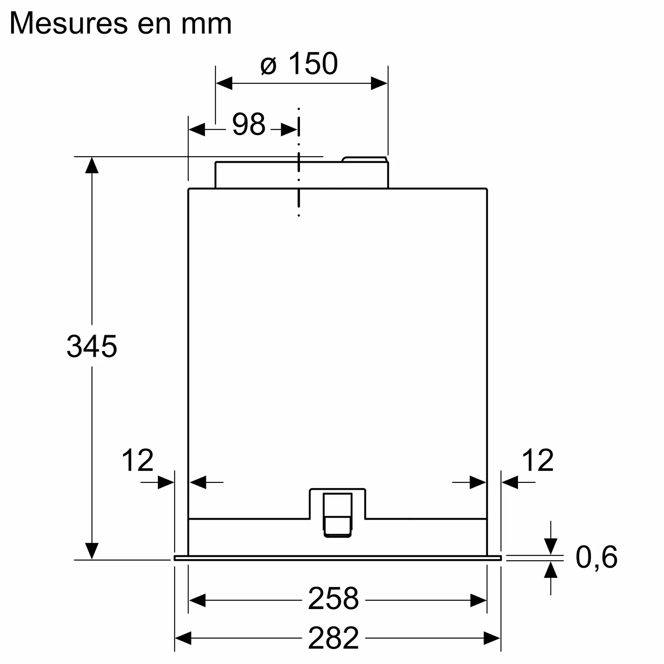 Hotte groupe filtrant Serie 6 DLN56AC50