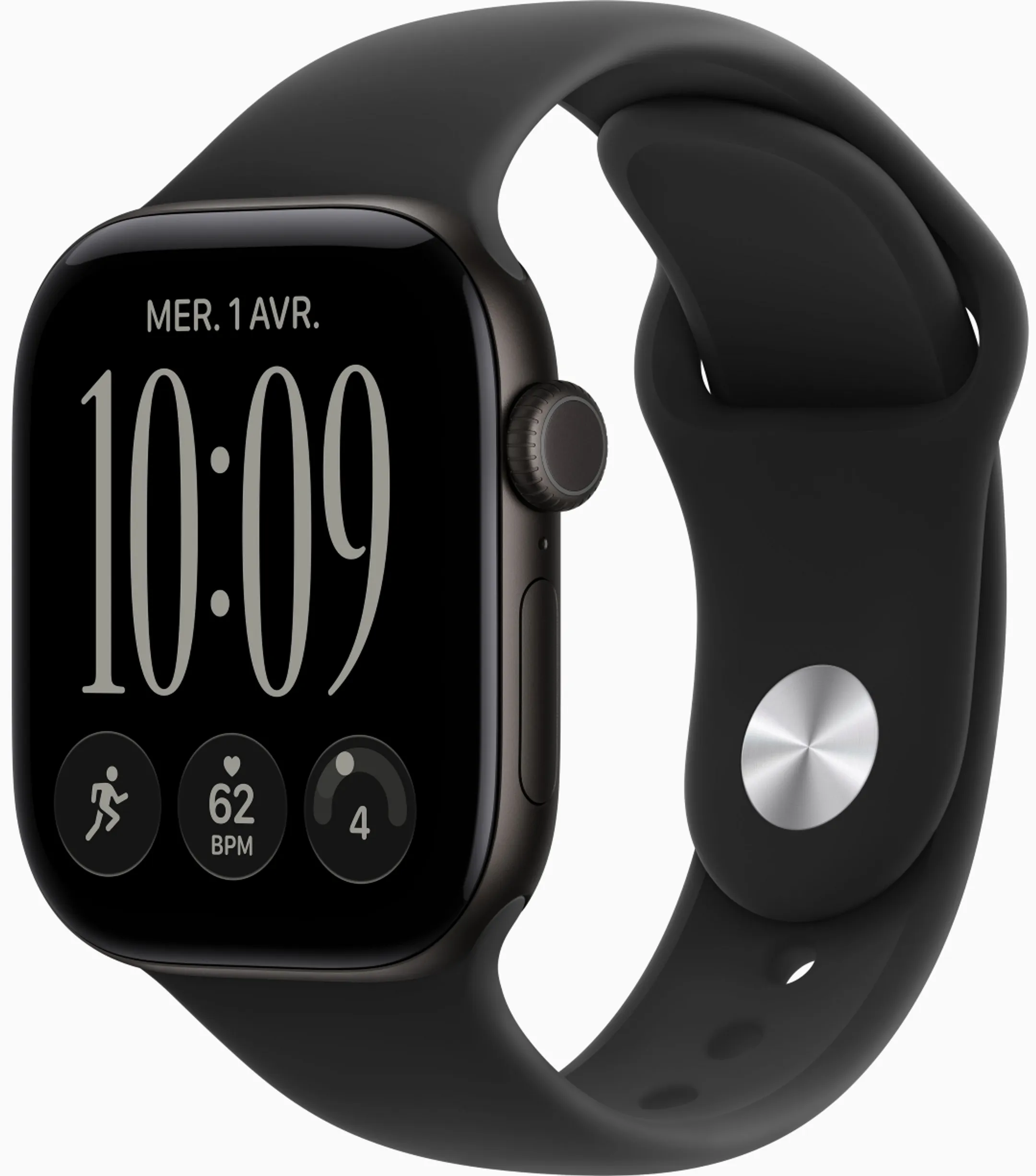 Watch Series 12 GPS 42mm Aluminium Black Sport Band Black M/L