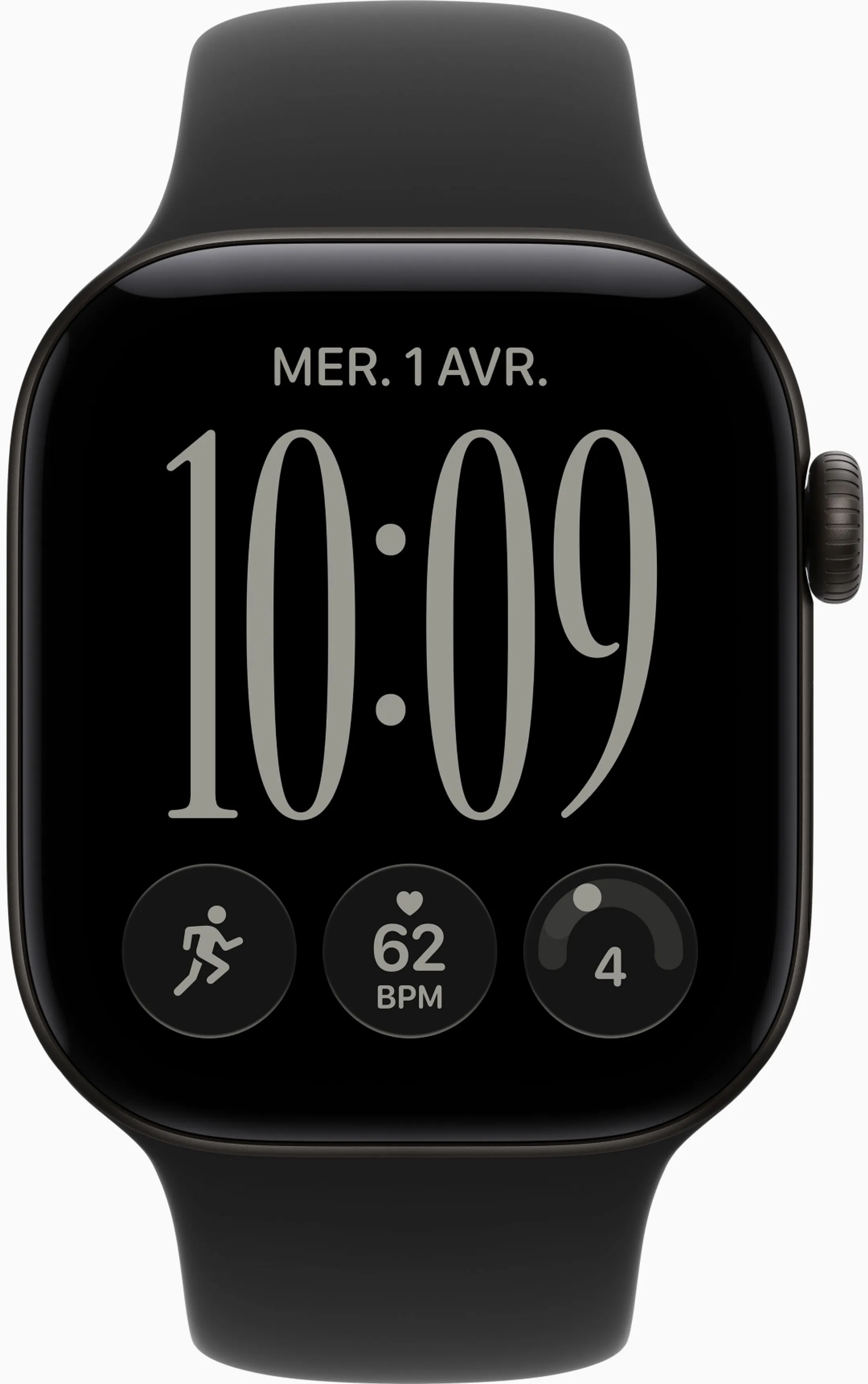 Watch Series 12 GPS 46mm Aluminium Black Sport Band Black M/L
