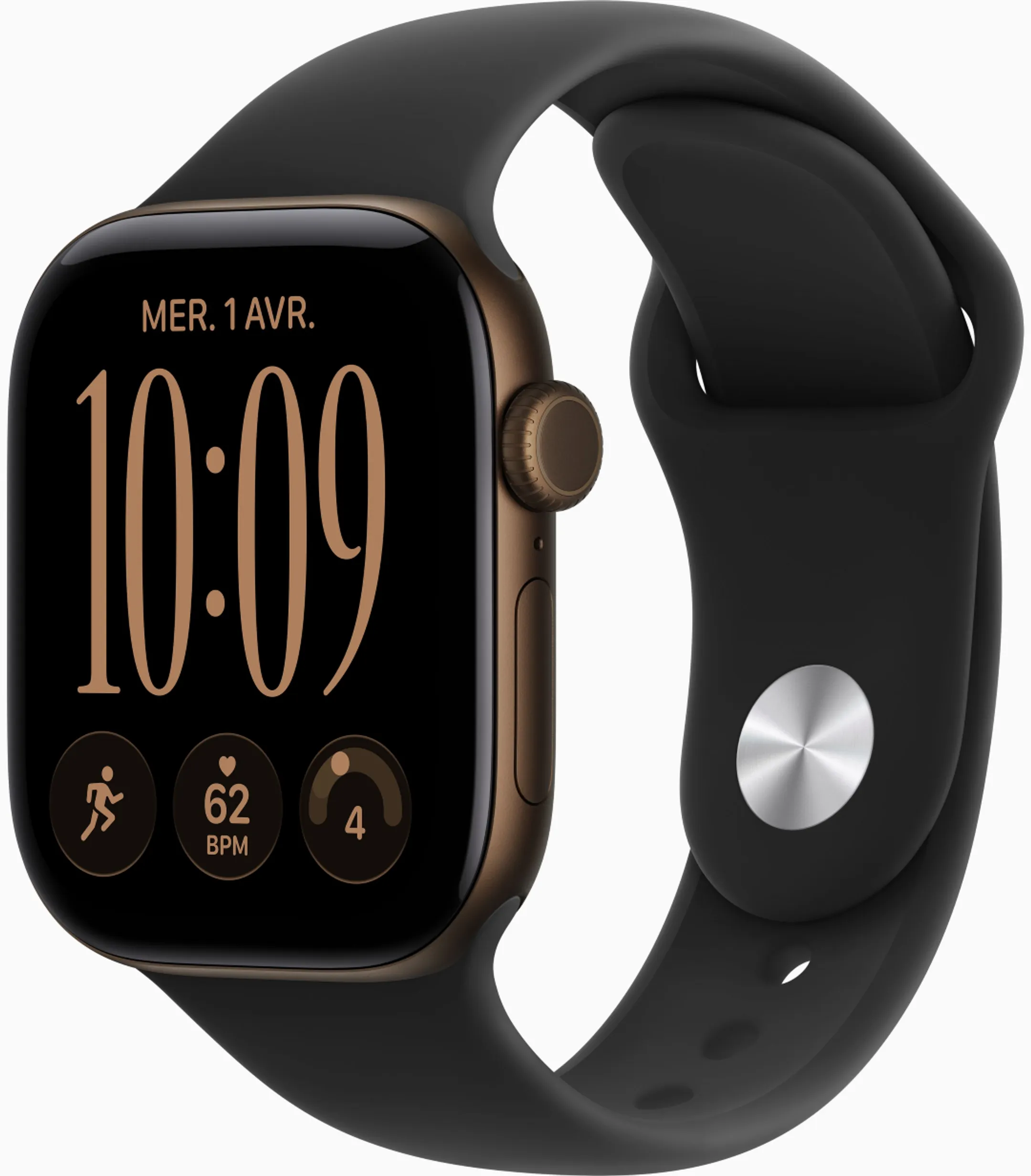 Watch Series 12 GPS 46mm Aluminium Bronze Sport Band Black M/L