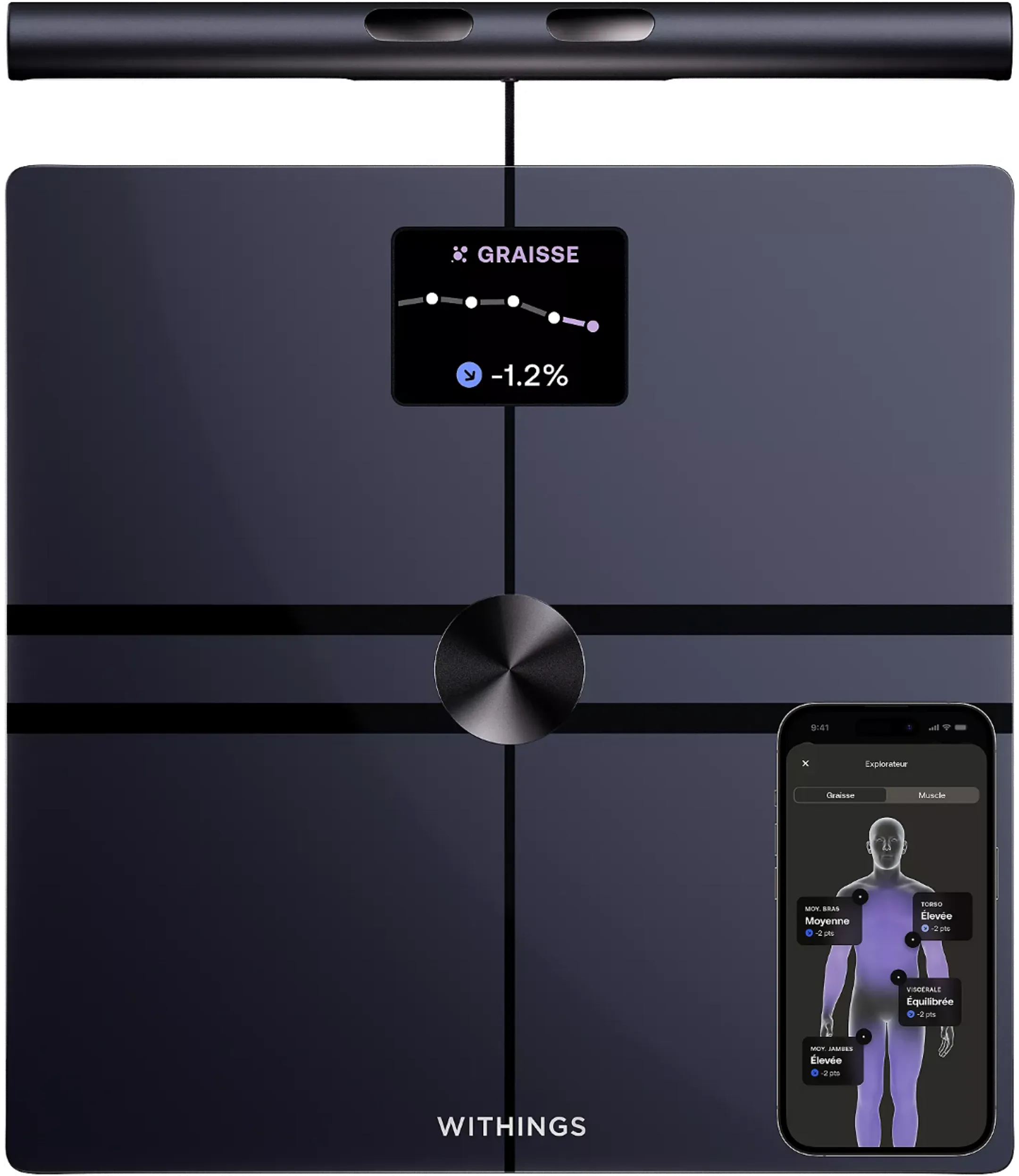 Balance connectée BodyFit Noir