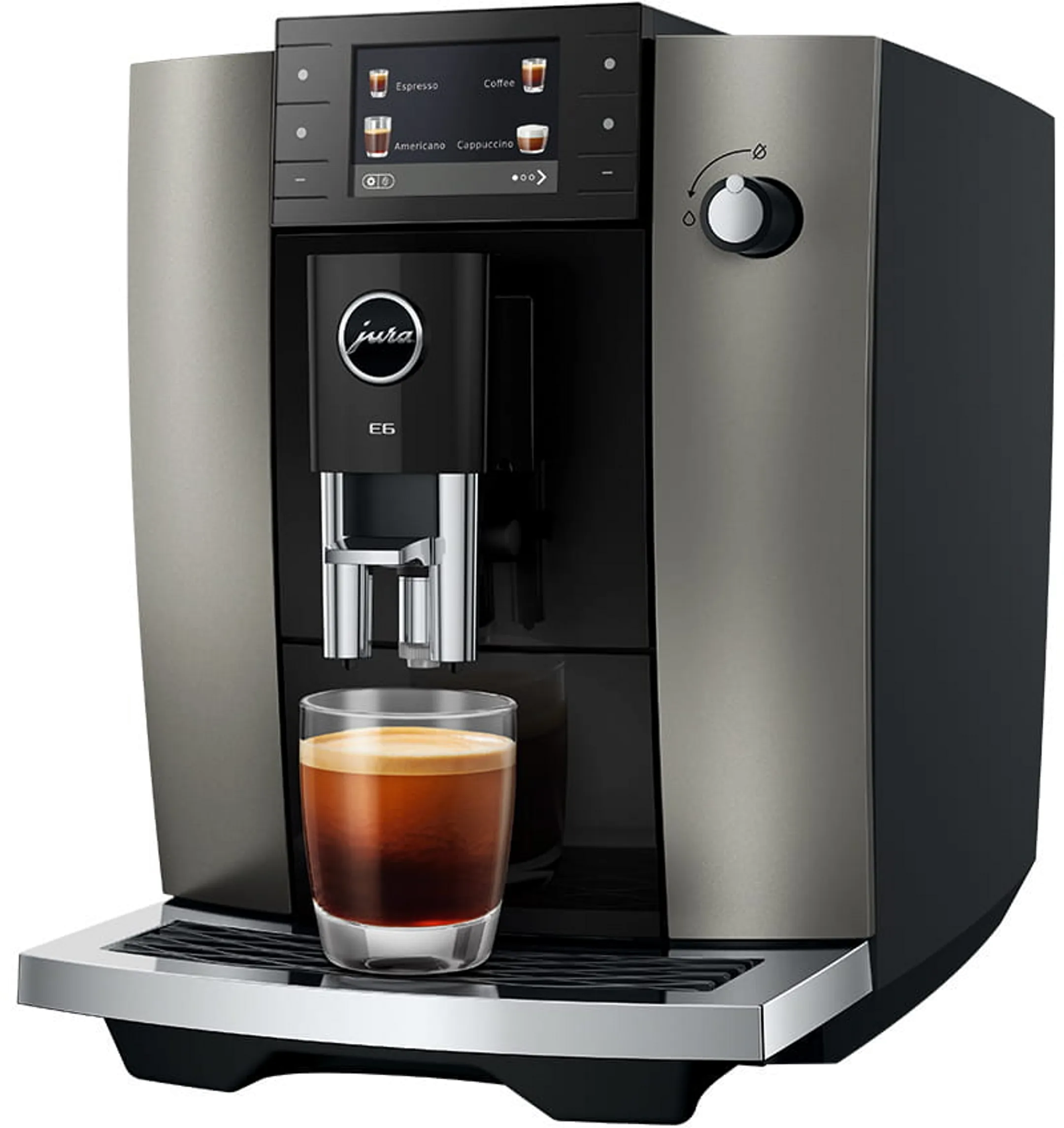 Machine à expresso automatique E6 Dark Inox (ED)
