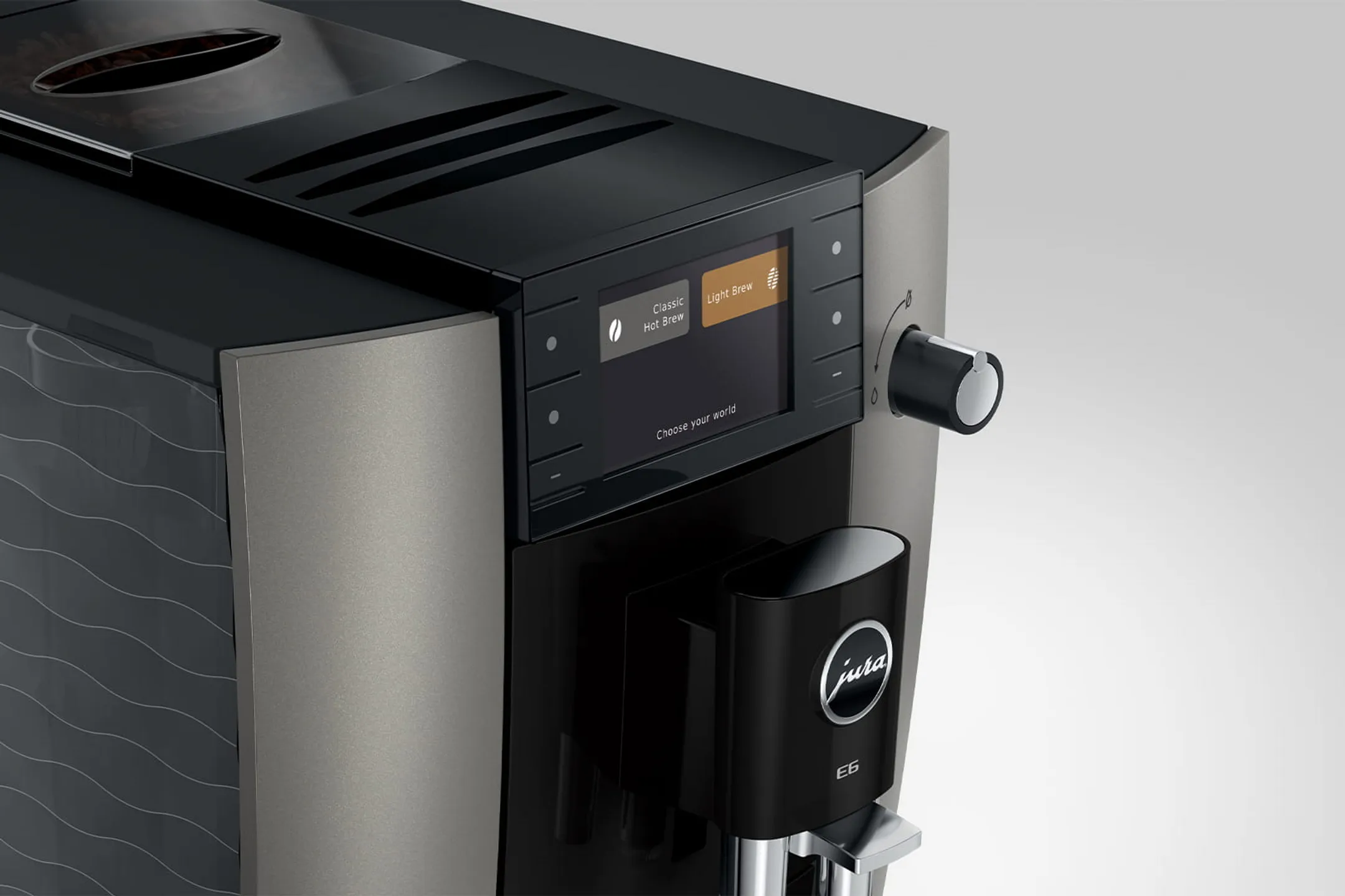 Machine à expresso automatique E6 Dark Inox (ED)