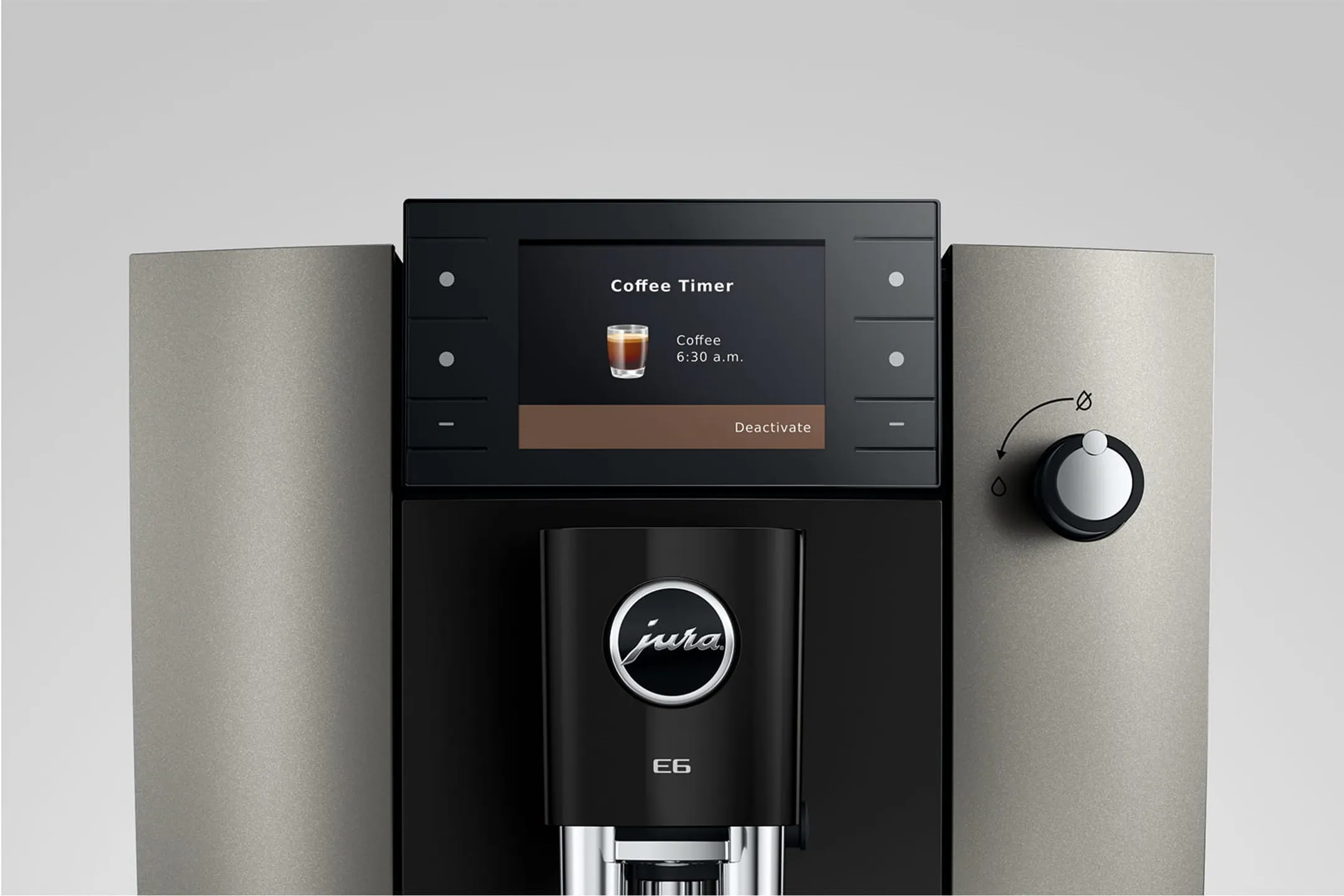 Machine à expresso automatique E6 Dark Inox (ED)