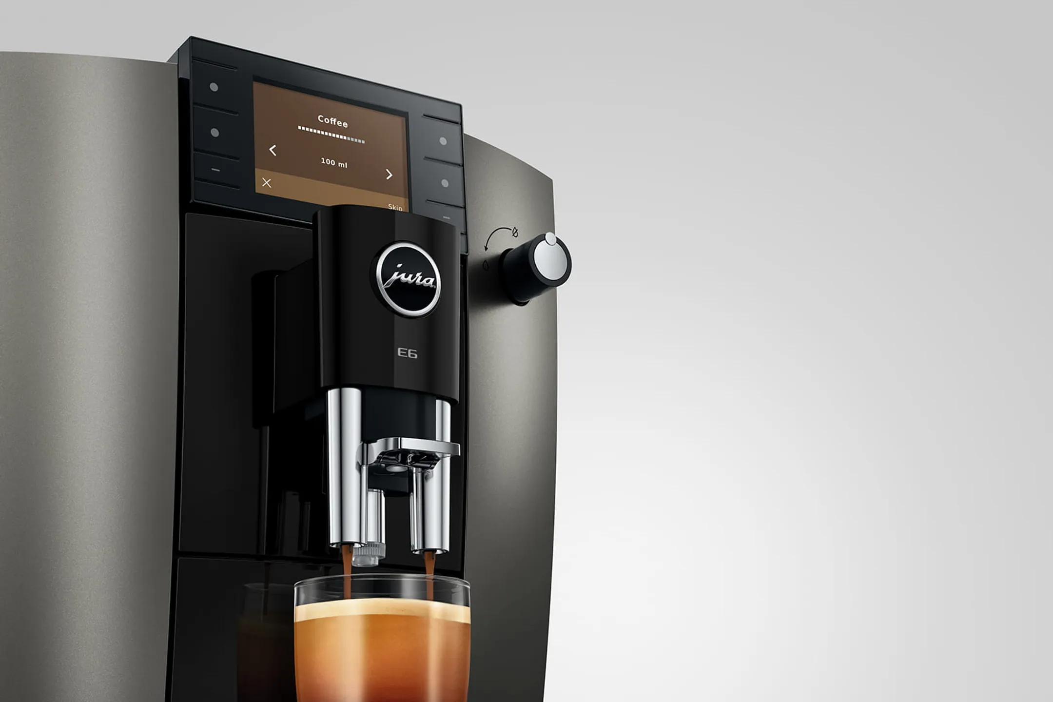 Machine à expresso automatique E6 Dark Inox (ED)