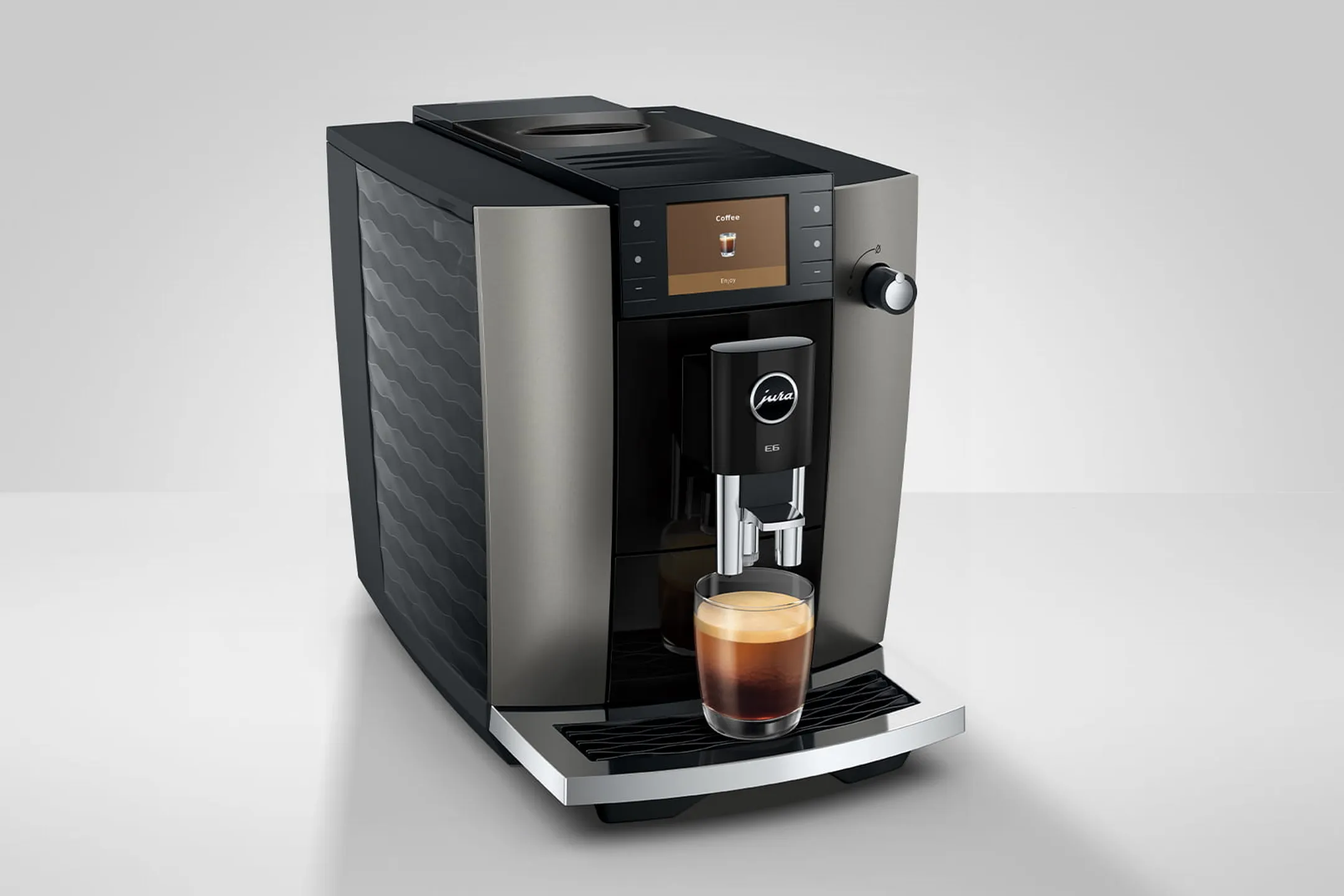 Machine à expresso automatique E6 Dark Inox (ED)