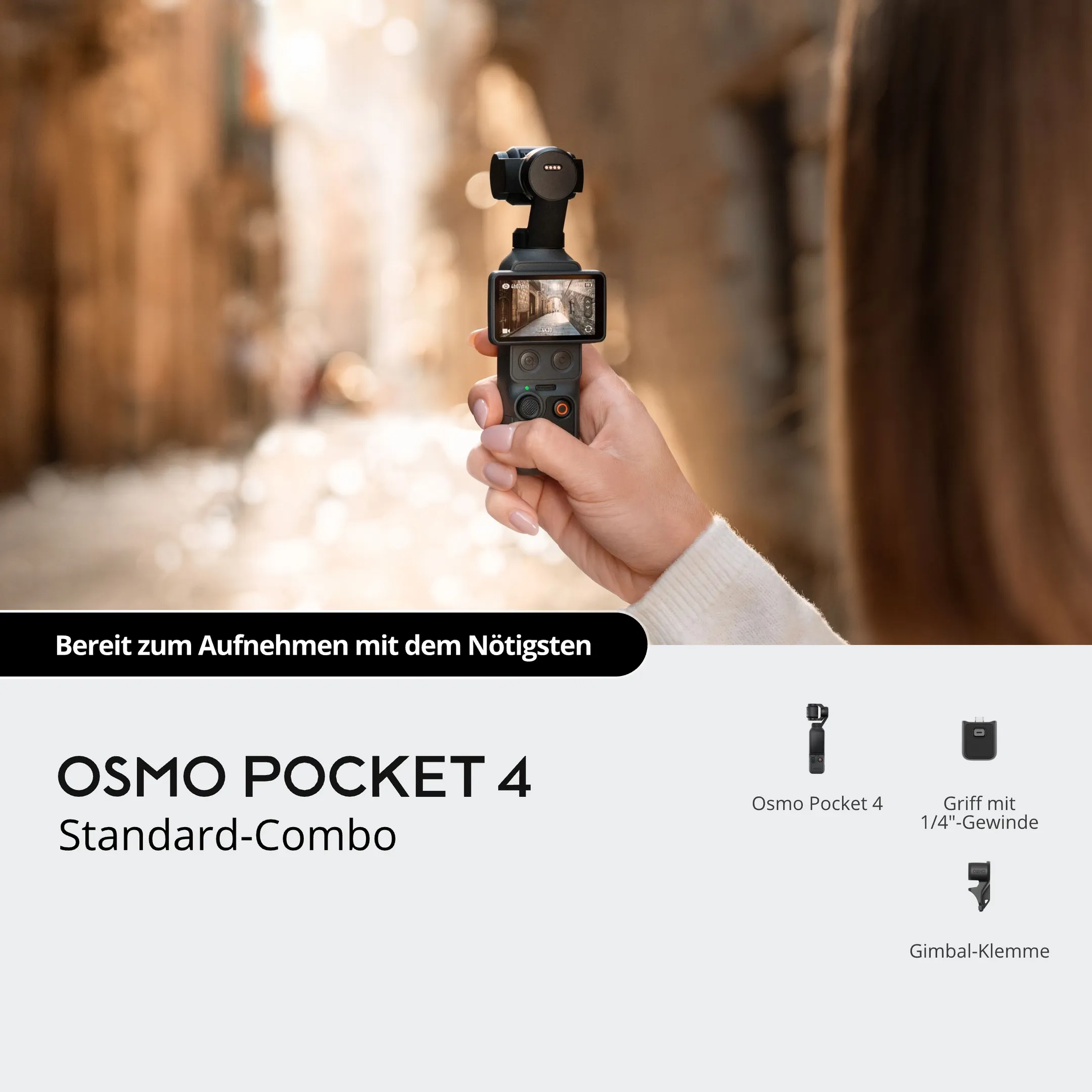 Mini-Kamera Osmo Pocket 4 Standard Bundle