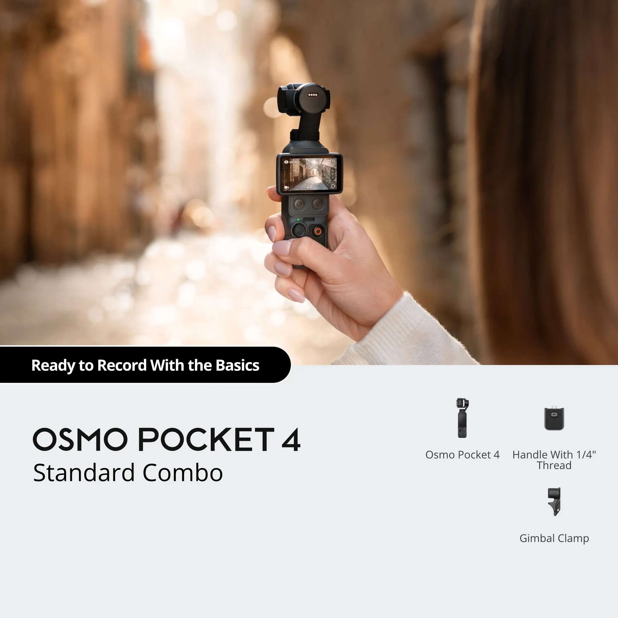 Mini Camera Osmo Pocket 4 Standard Bundle