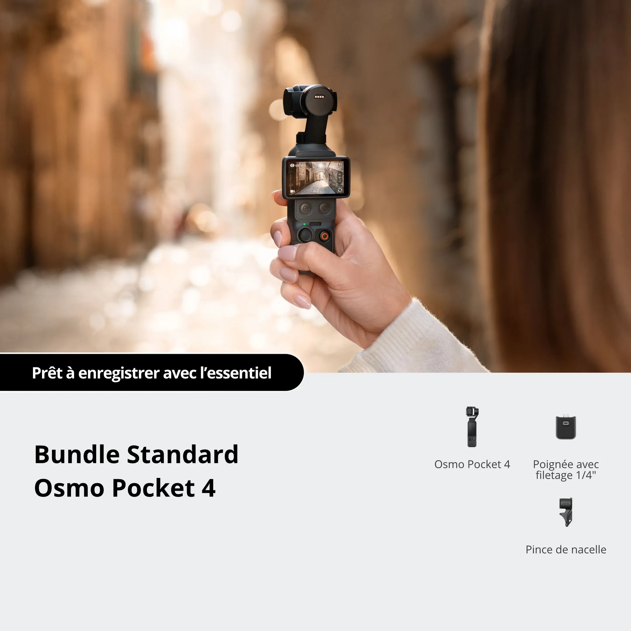 Mini Caméra Osmo Pocket 4 Standard Bundle