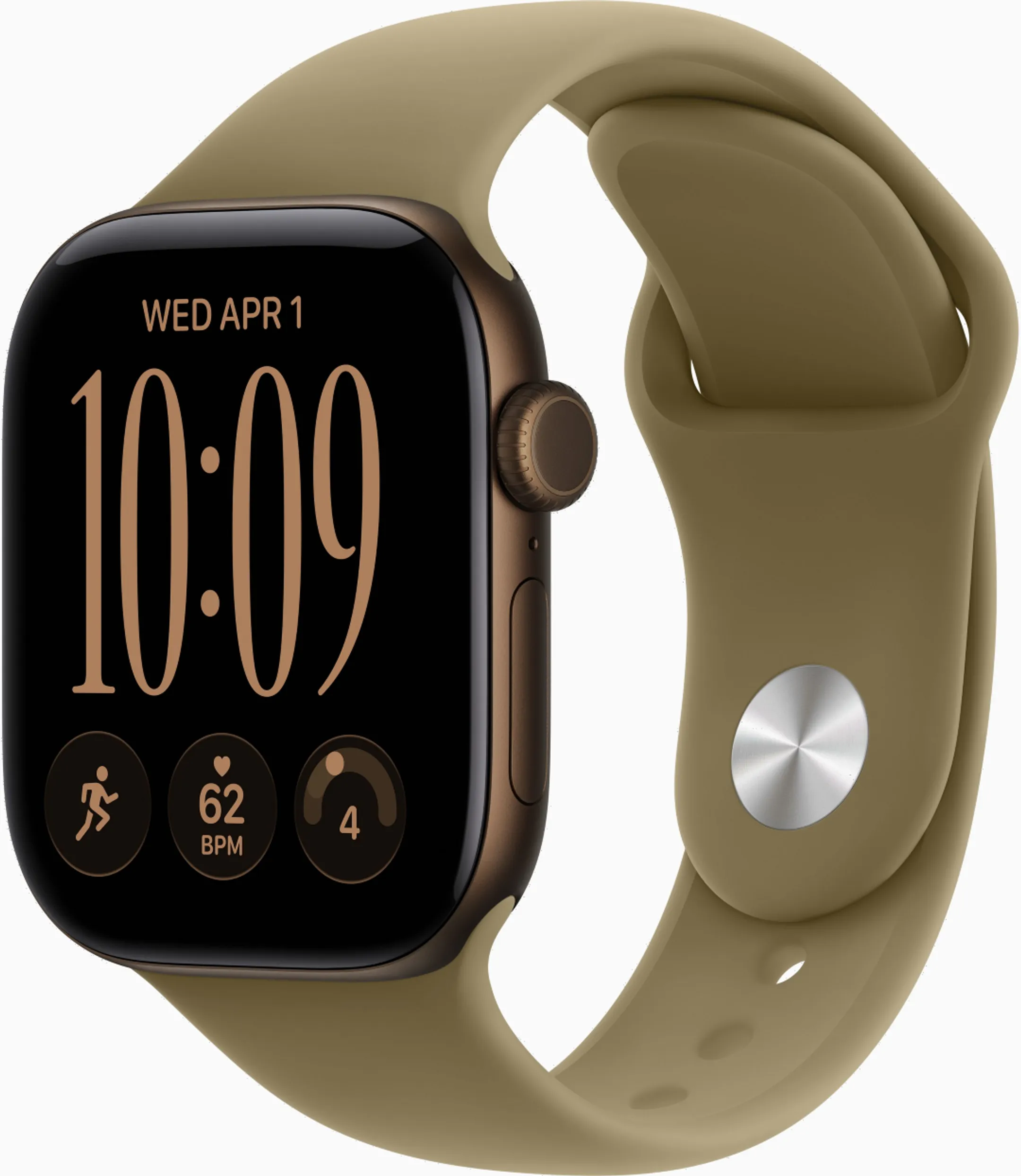 Watch Series 12 GPS 42mm Aluminium Bronze  Sport Band Olive S/M