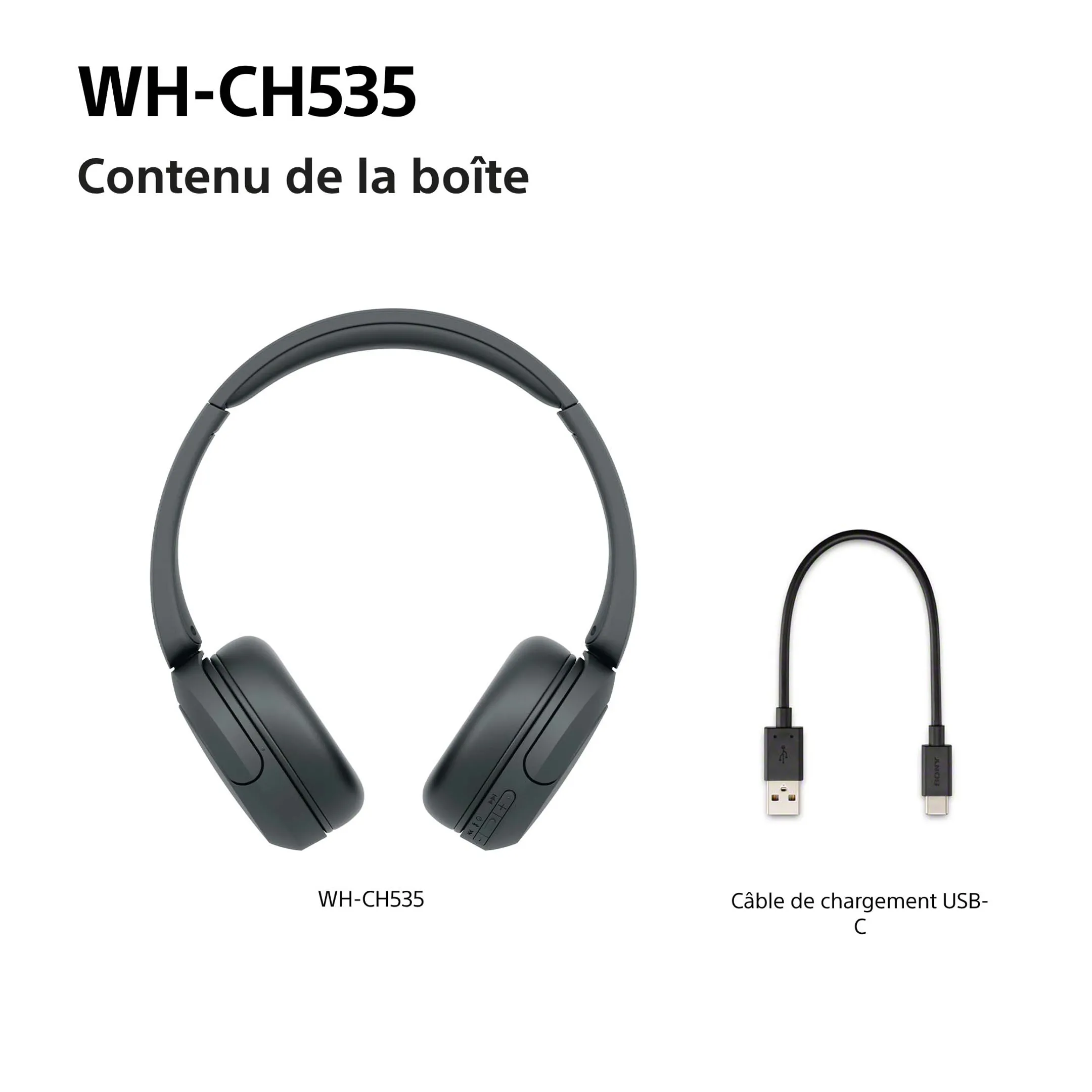 Wireless Headphones WH-CH535 Black