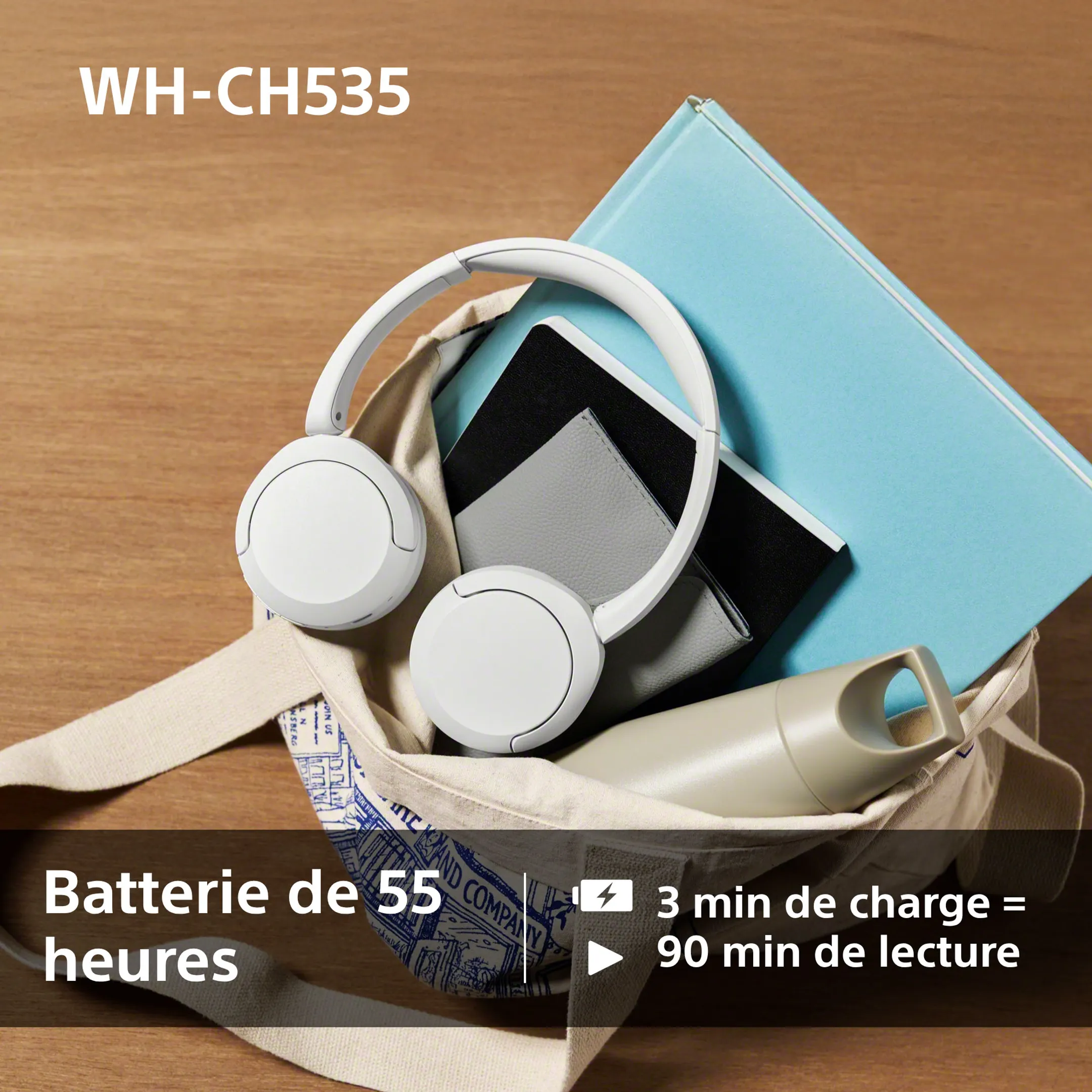Wireless Headphones WH-CH535 White