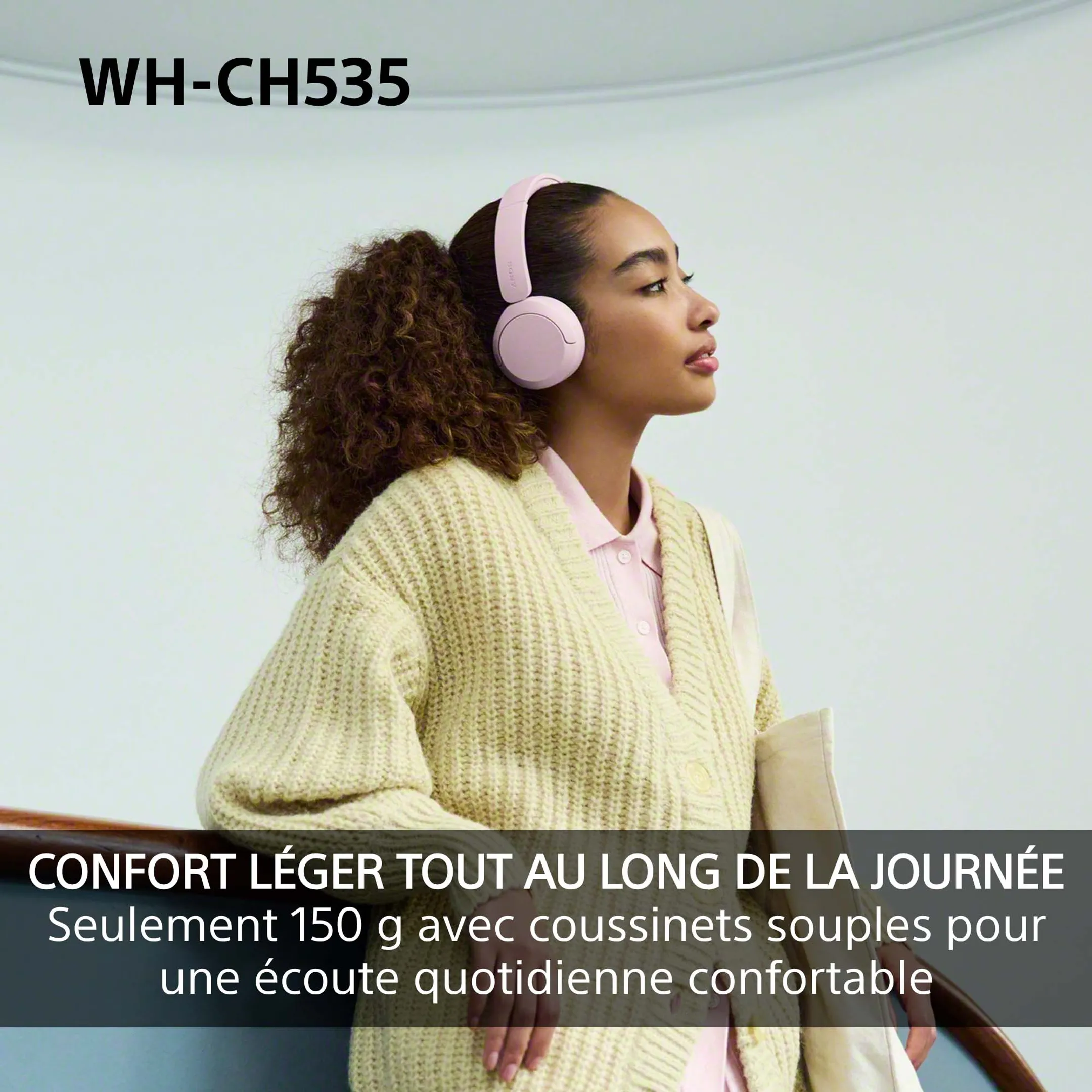 Wireless Headphones WH-CH535 Pink