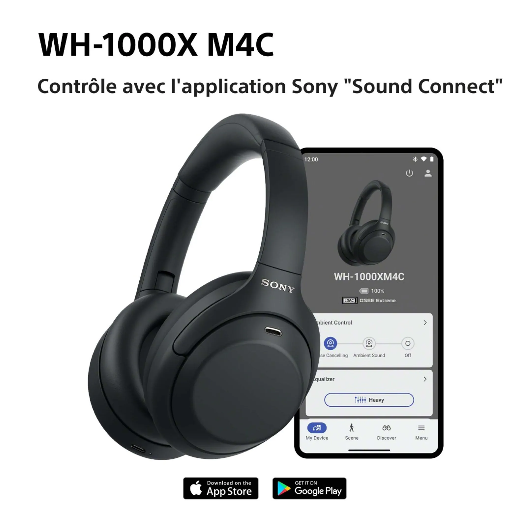 Kabellose Kopfhörer WH-1000XM4C Silber