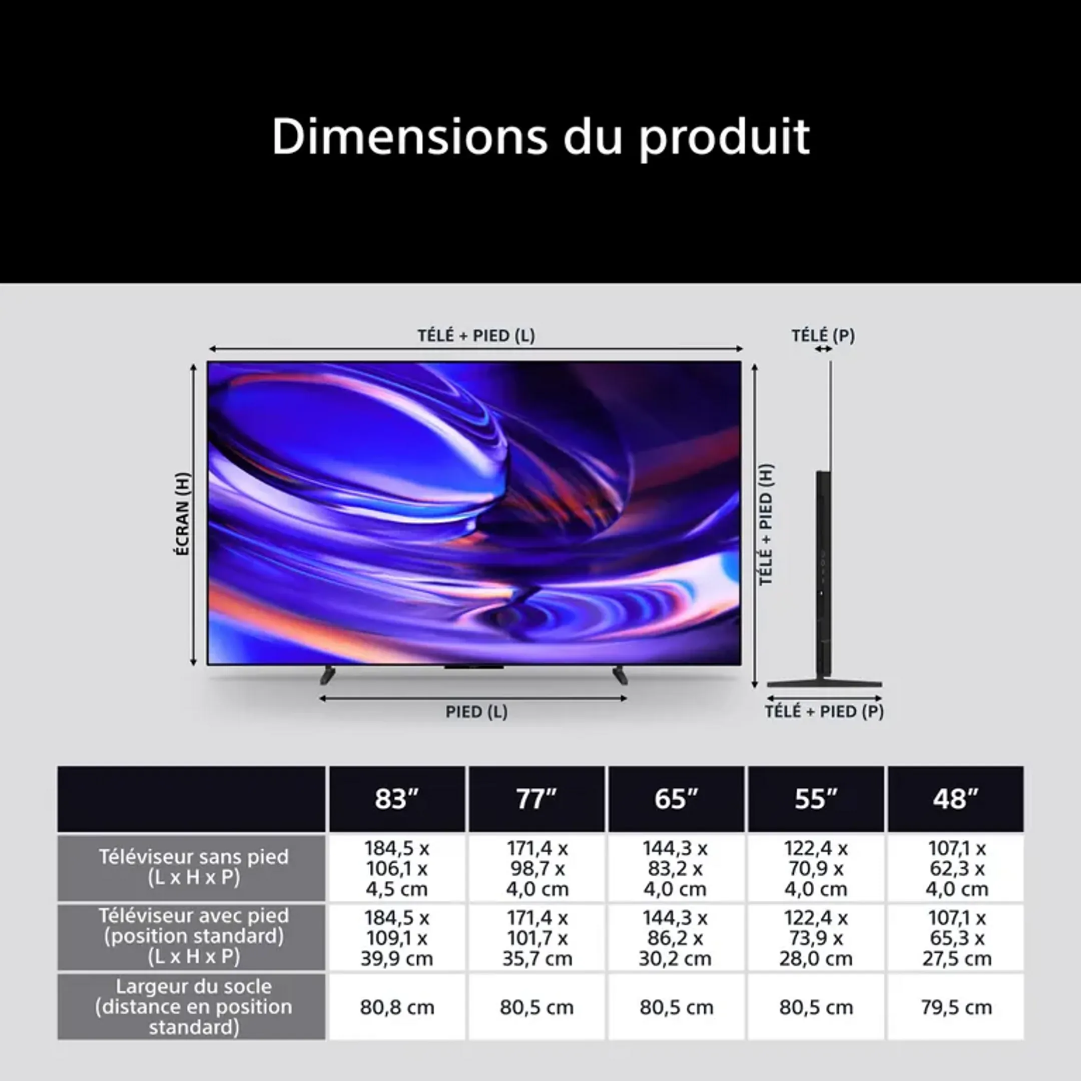 OLED 4K TV Bravia 6 K48A69PB (2026) - 48 pouces