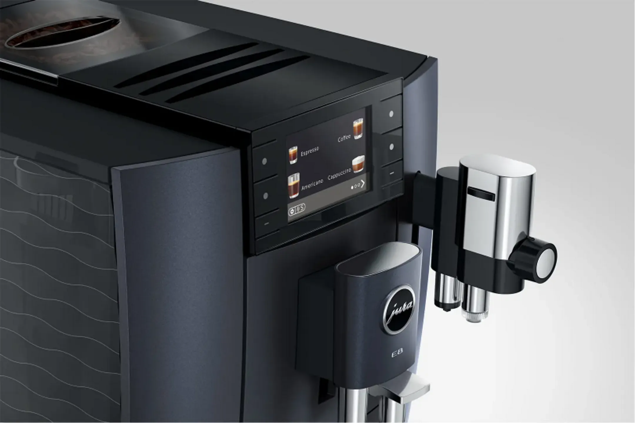Automatische Espressomaschine E8 Cosmic - Schwarz