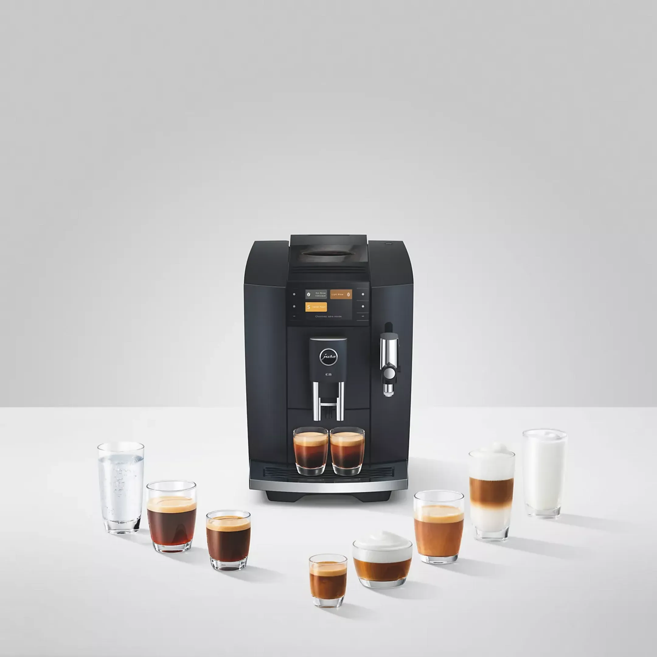 Automatische Espressomaschine E8 Cosmic - Schwarz