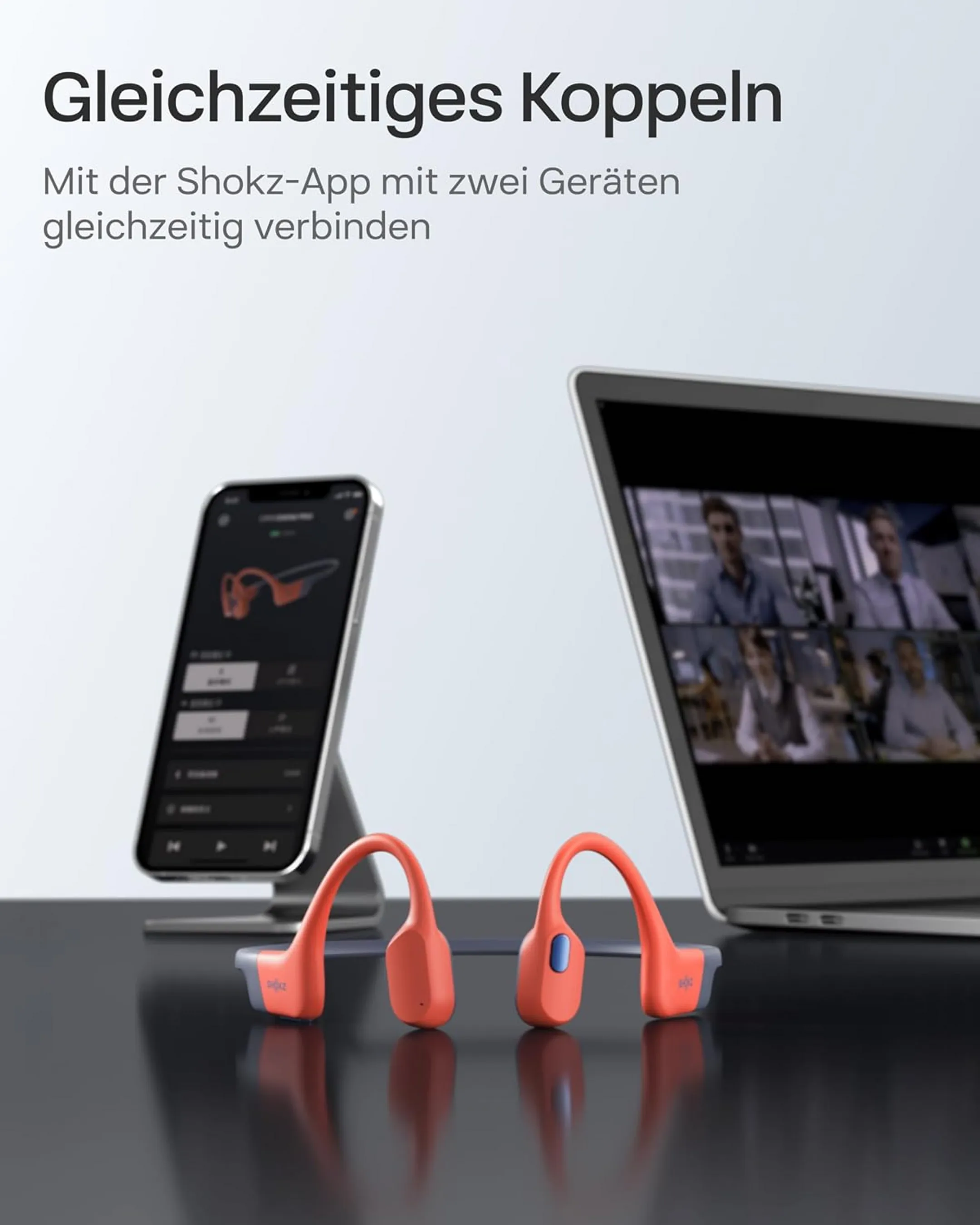 OpenSwim Pro Sport-Kopfhörer – Rot