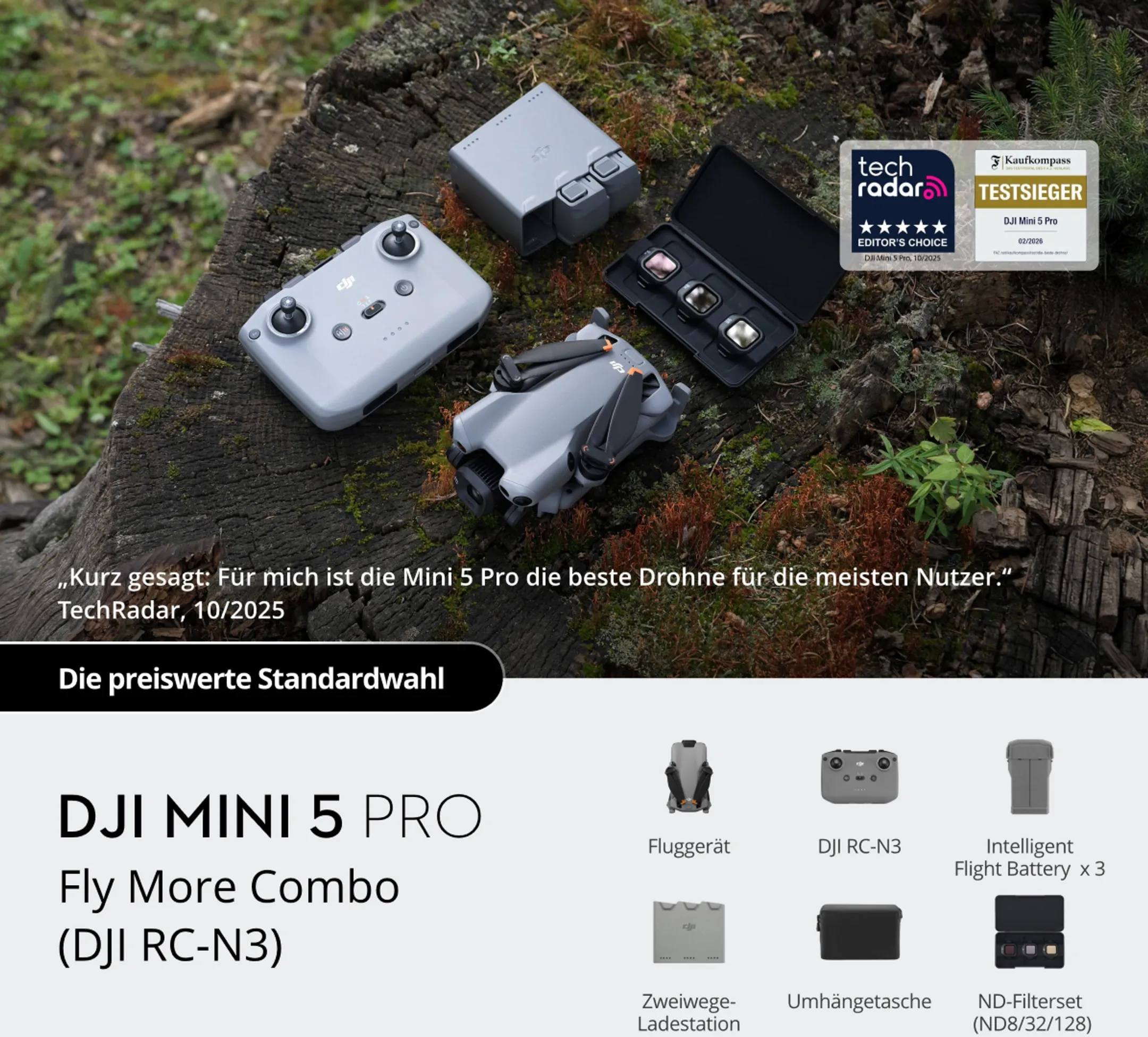 Drohne Mini 5 Pro Fly More Combo (DJI RC-N3)