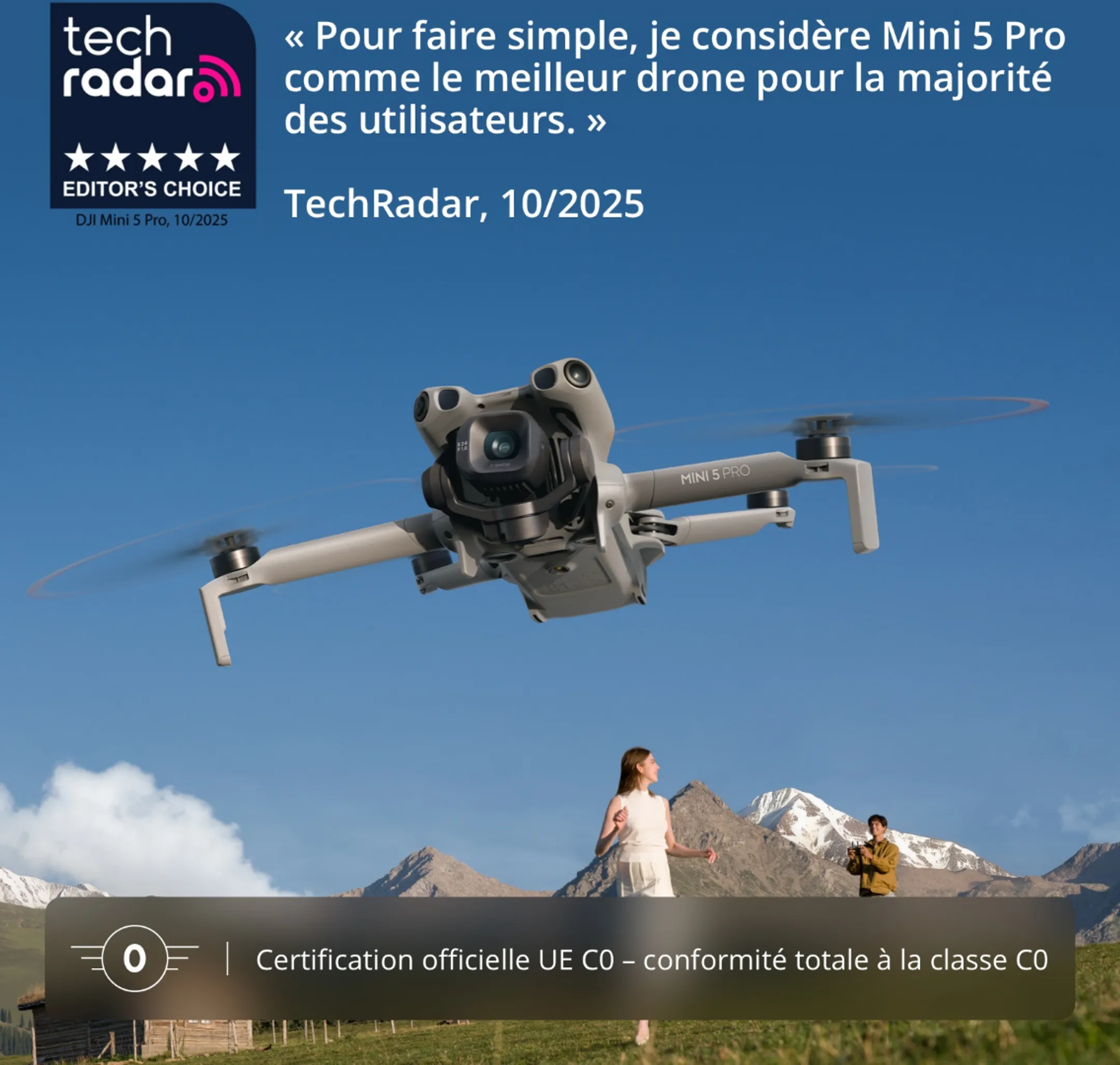 Drone Mini 5 Pro Bundle Fly More (DJI RC-N3)