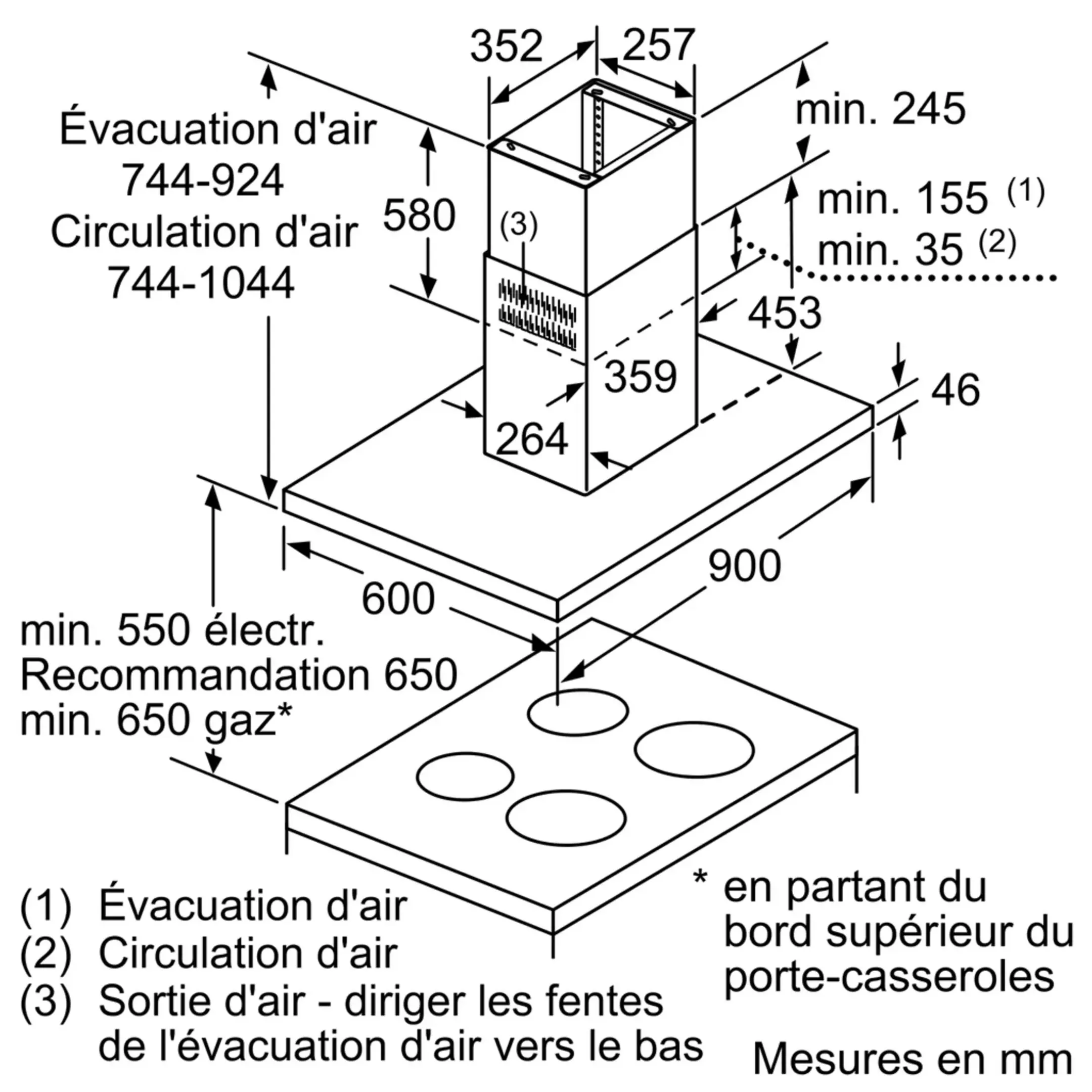 Hotte décorative îlot iQ500 LF97BCP50 