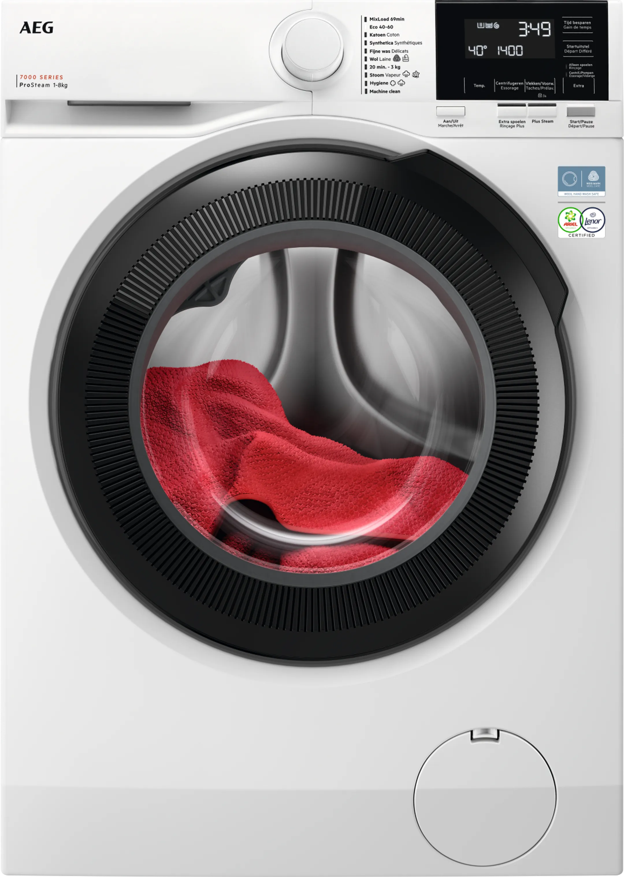 Lave-linge 8kg 7000 ProSteam LR73S864