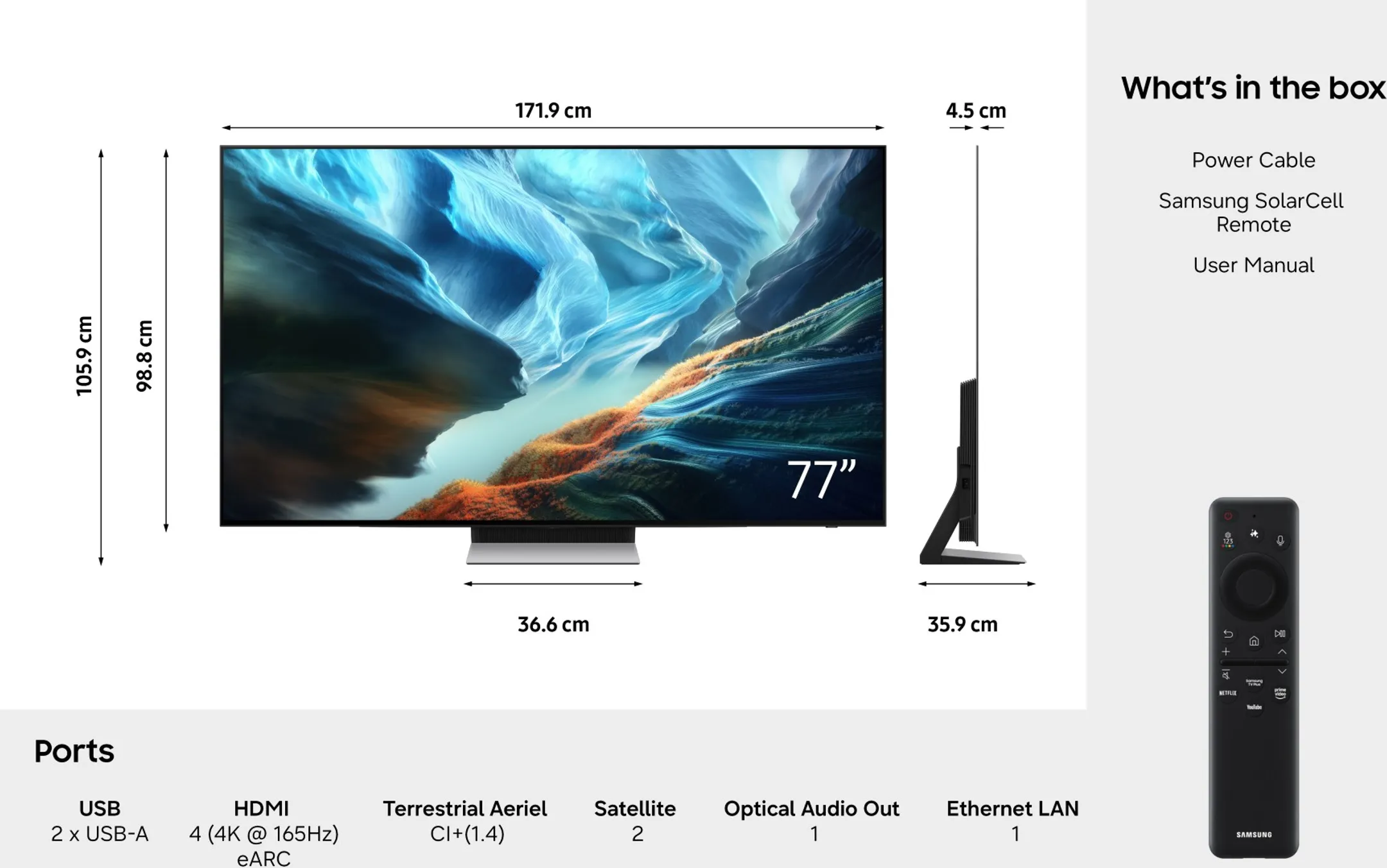 TV OLED 4K QE77S90HATXXN 77 pouces
