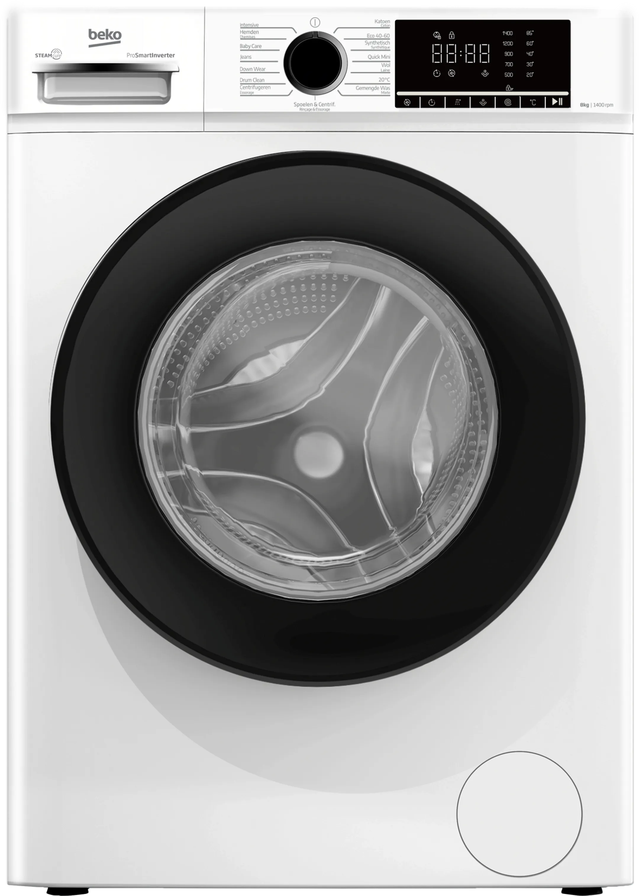 8kg washing machine SteamCure B1W8641WB1
