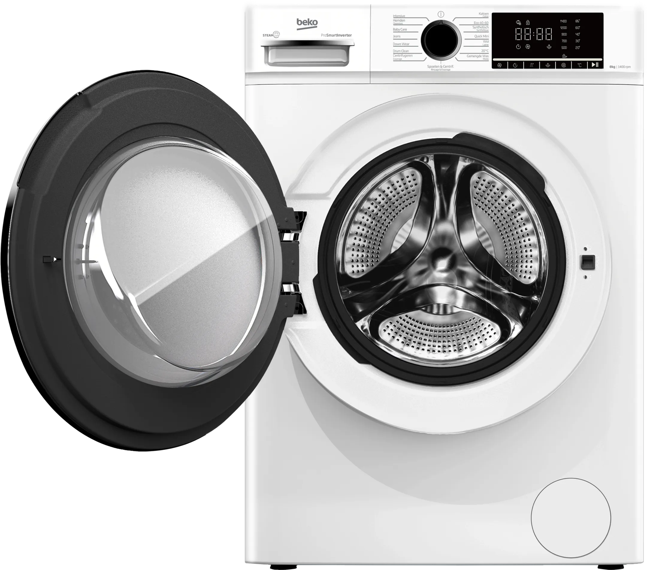 8kg washing machine SteamCure B1W8641WB1