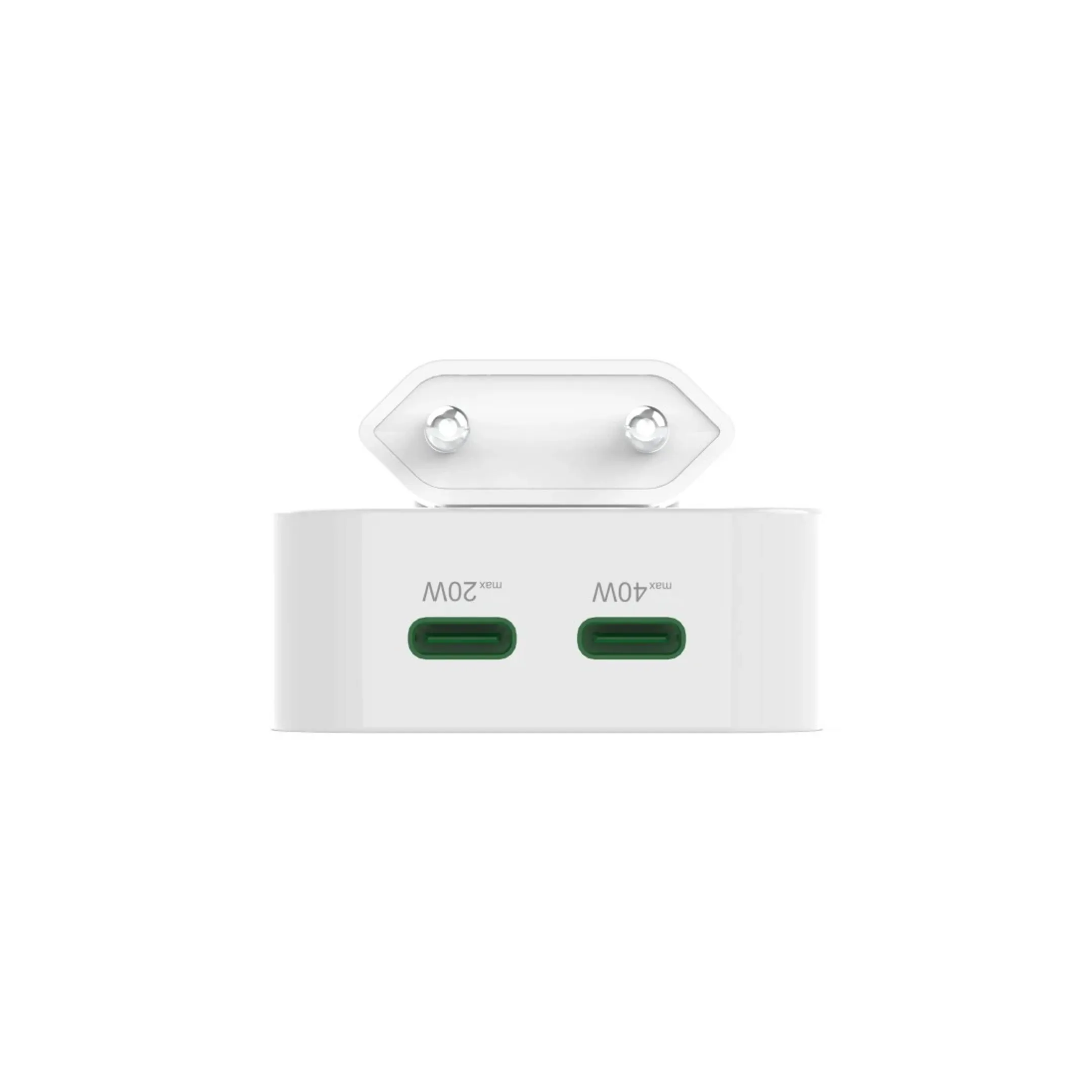 Chargeur secteur rapide USB-C 40W Blanc
