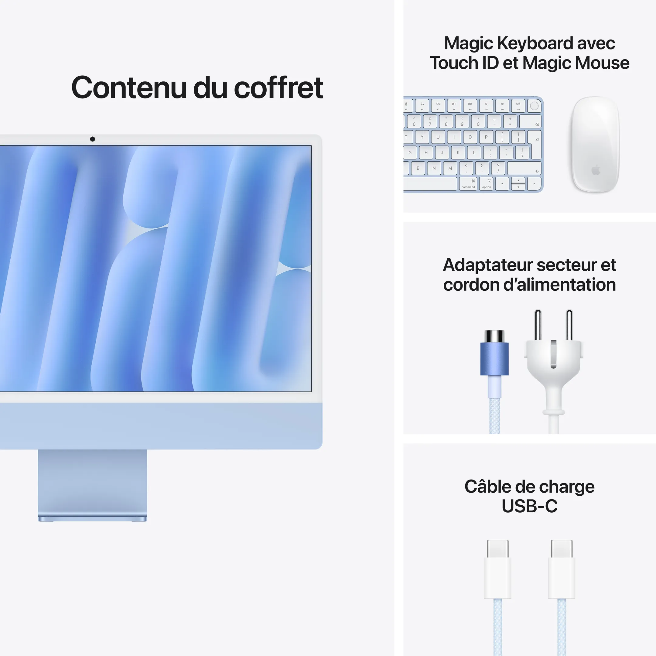 iMac 24" M6 12C 16Go 256GB Qwertz Blau