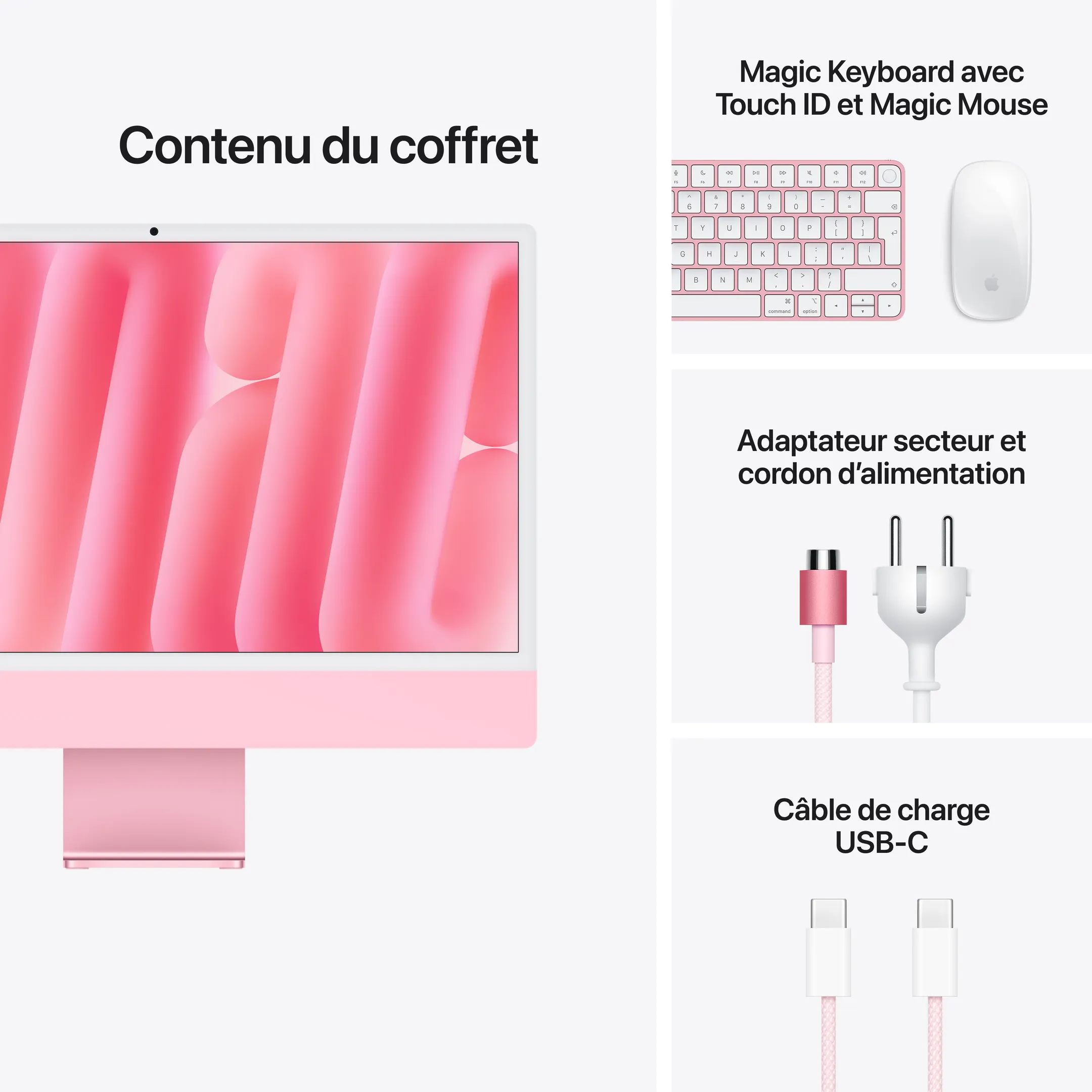 iMac 24" M6 12C 16Go 256GB Qwertz Rosa