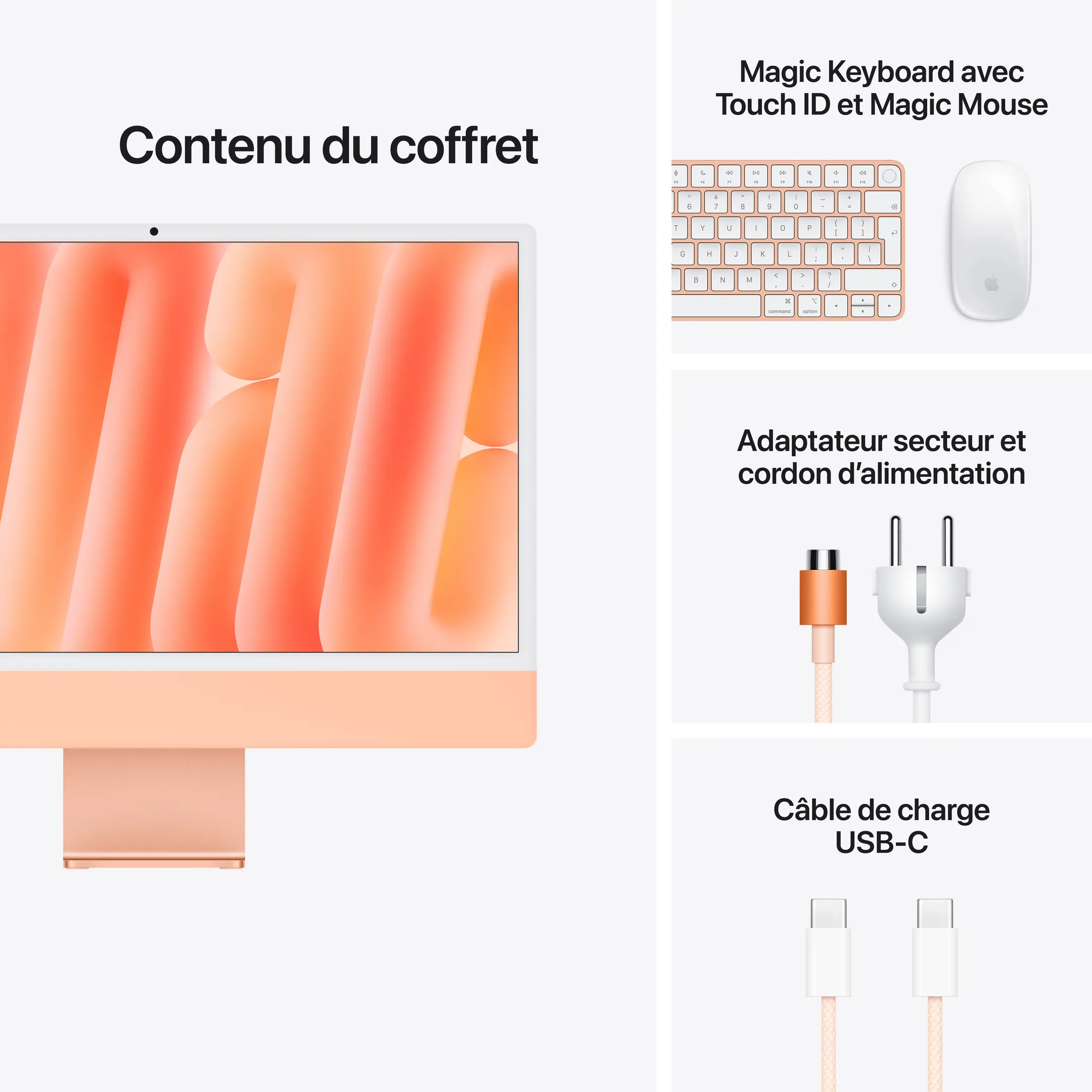 iMac 24" M6 12C 16Go 256GB Qwertz Orange