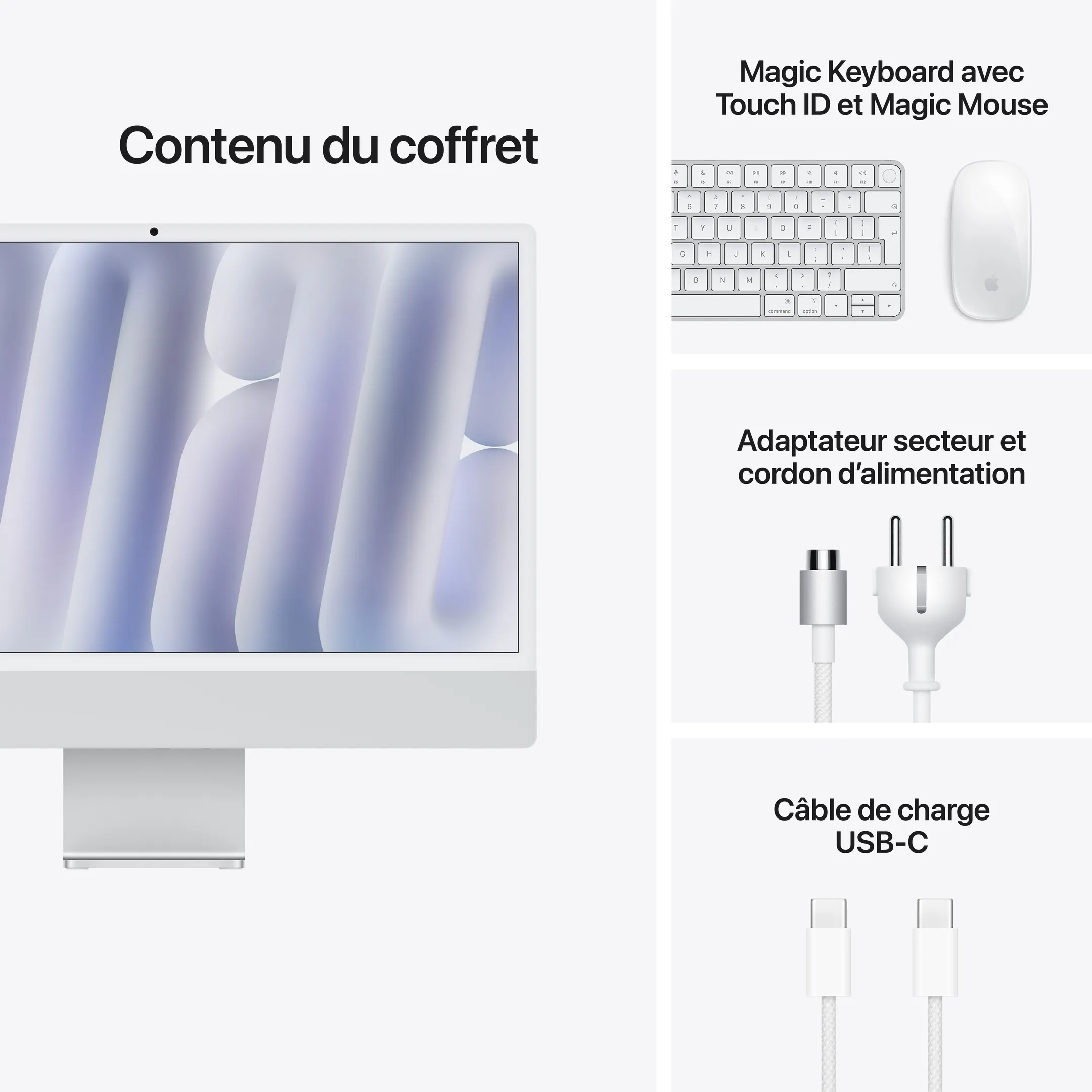 iMac 24" M6 12C 16Go 256GB Qwertz Silber