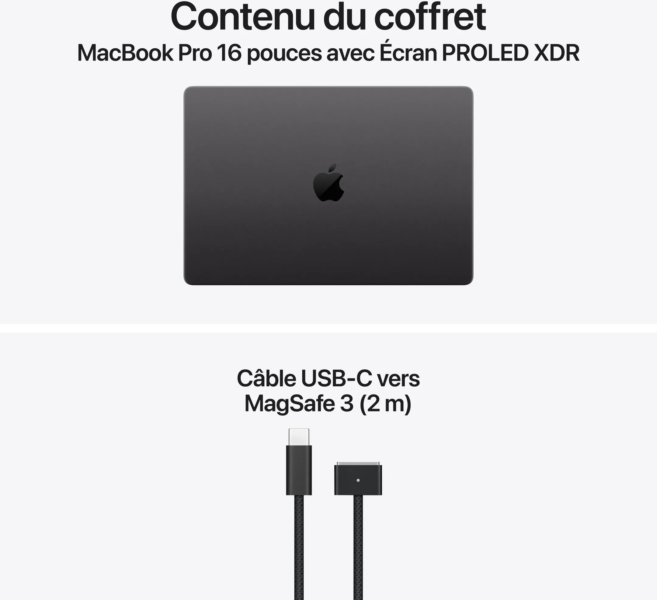 MacBook Pro 16" PROLED XDR M5 Pro 18C/20 48Go 1To Qwertz Noir sidéral