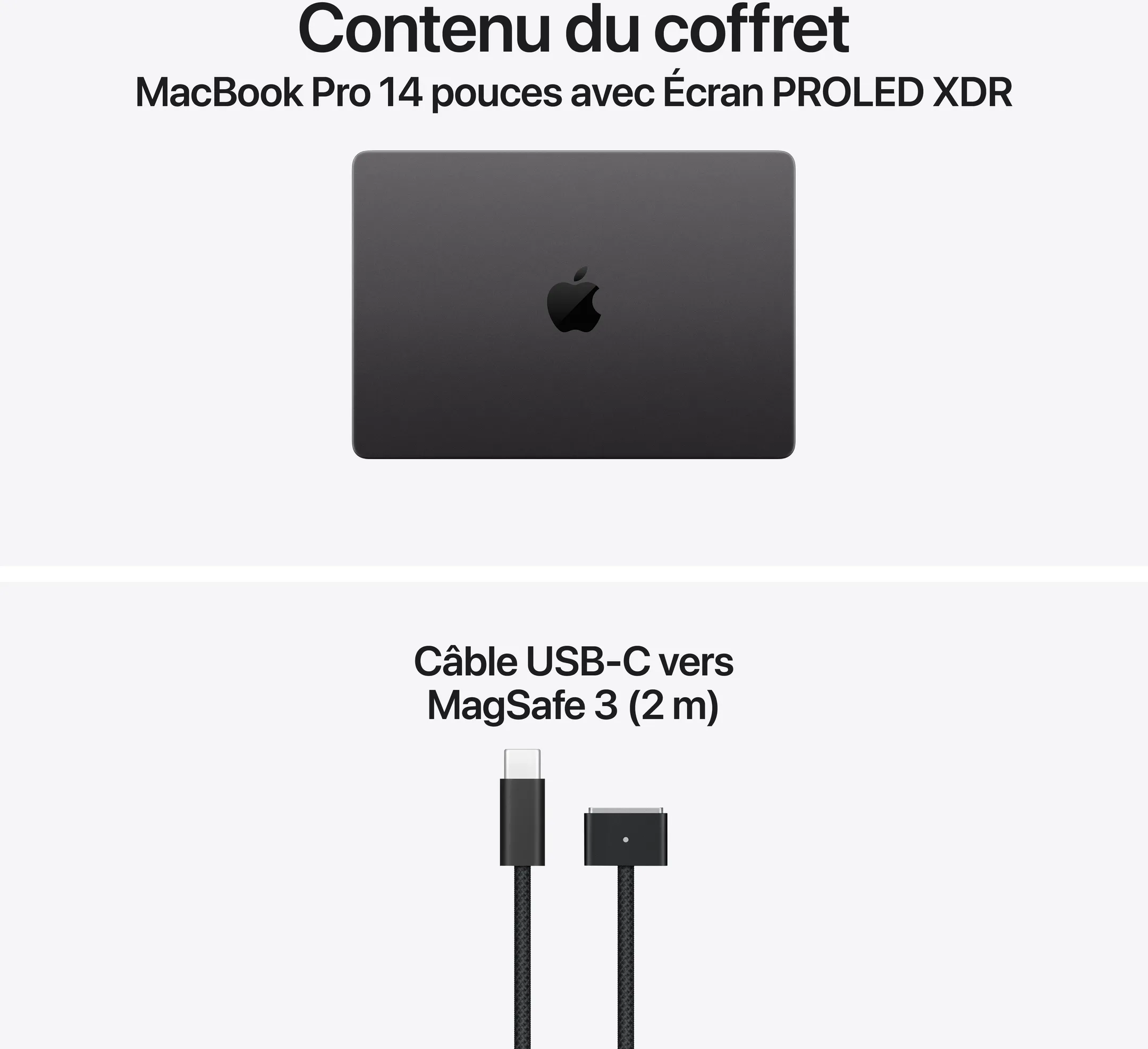 MacBook Pro 14" PROLED XDR M5 Pro 18C/20G 48Go 1To Qwertz Noir sidéral